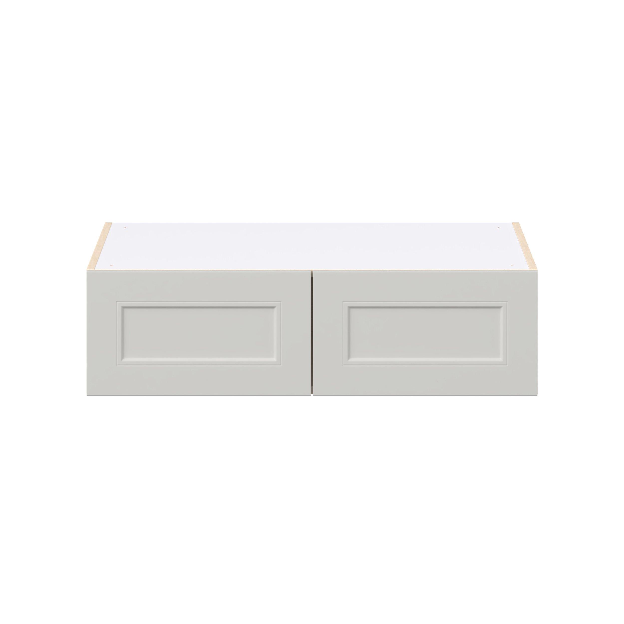 Lenox 36 in. Painted Light Gray Bridge Wall Cabinet