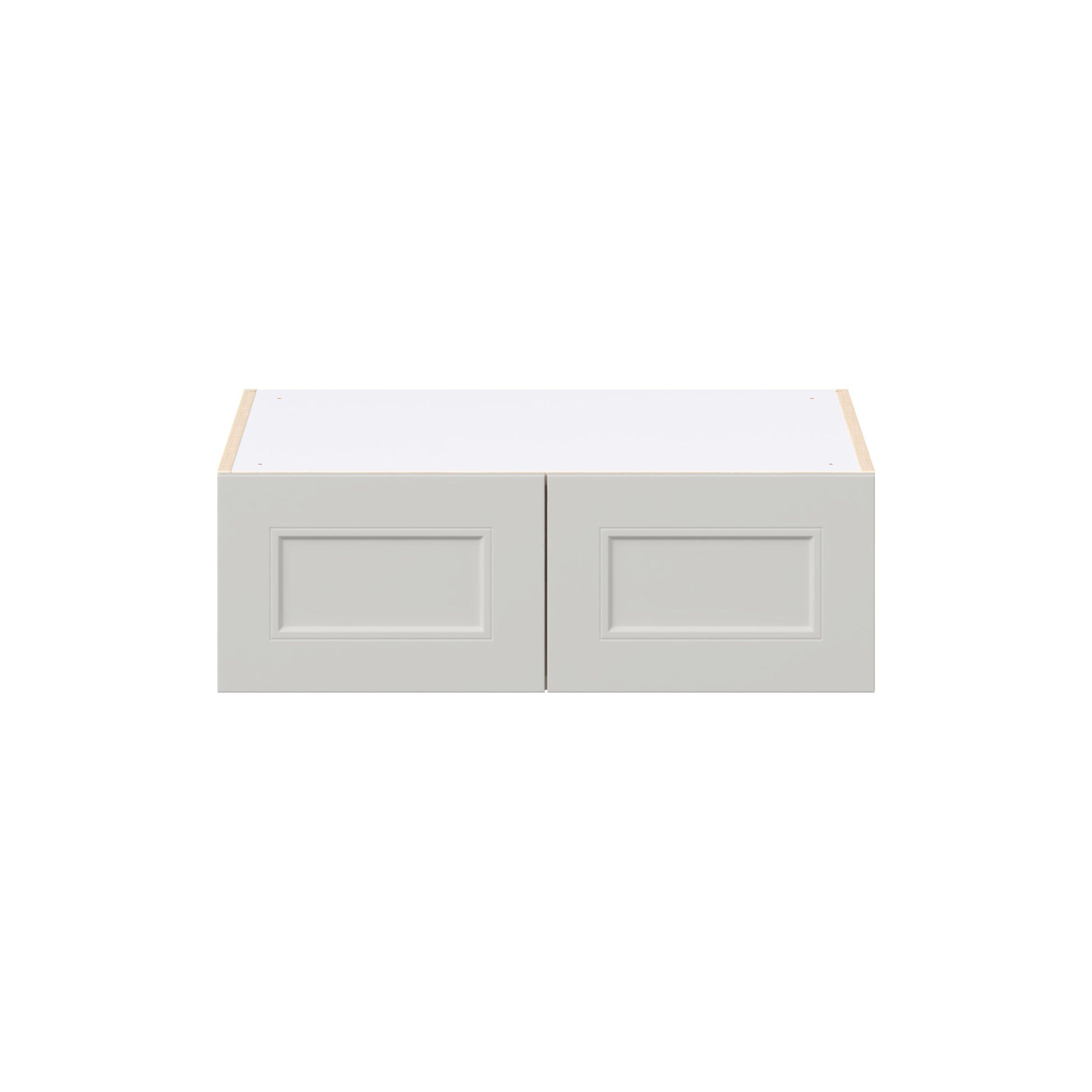 Lenox 30 in. Painted Light Gray Bridge Wall Cabinet