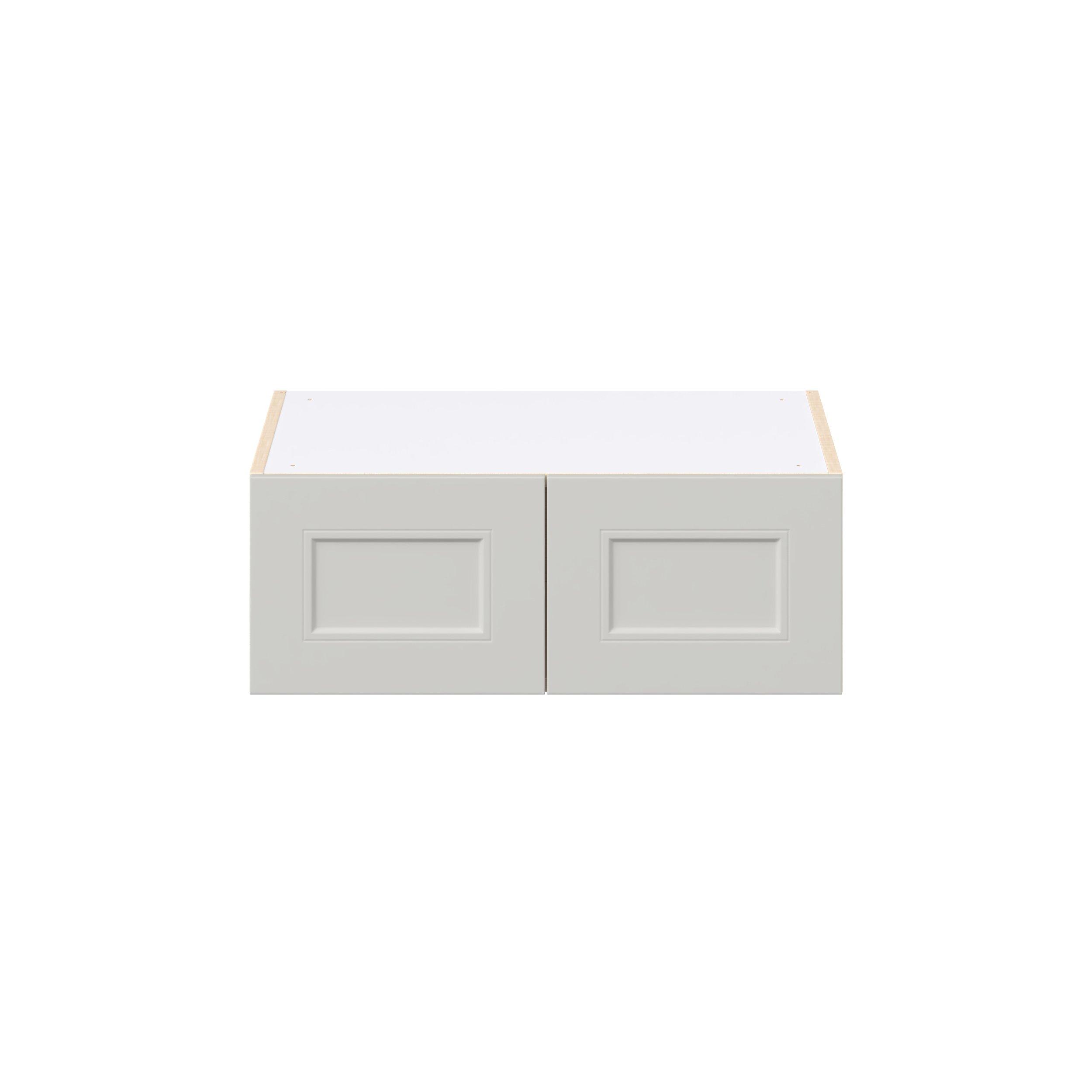 Lenox 27 in. Painted Light Gray Bridge Wall Cabinet