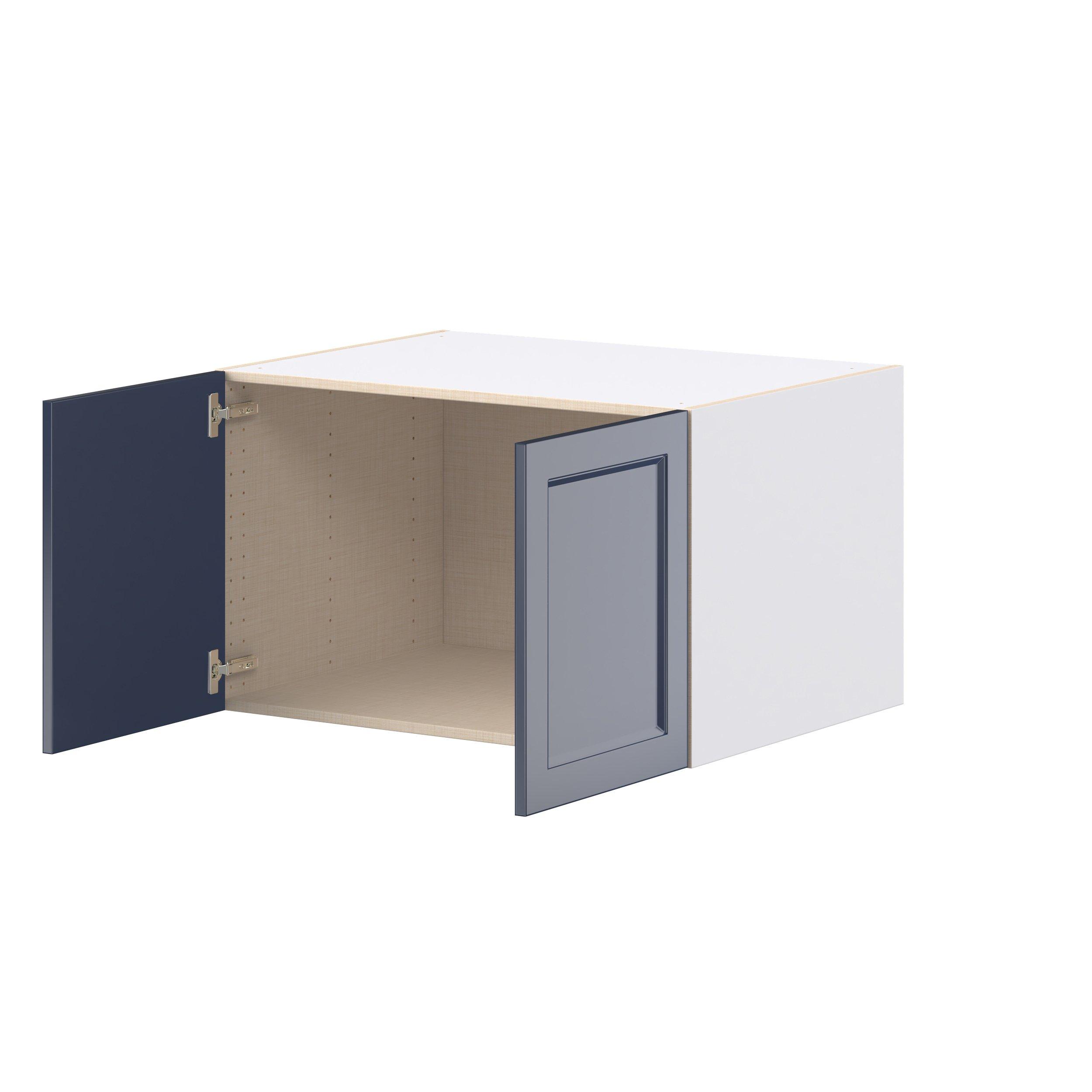 Peachtree 33 in. Painted Midnight Blue Bridge Wall Cabinet