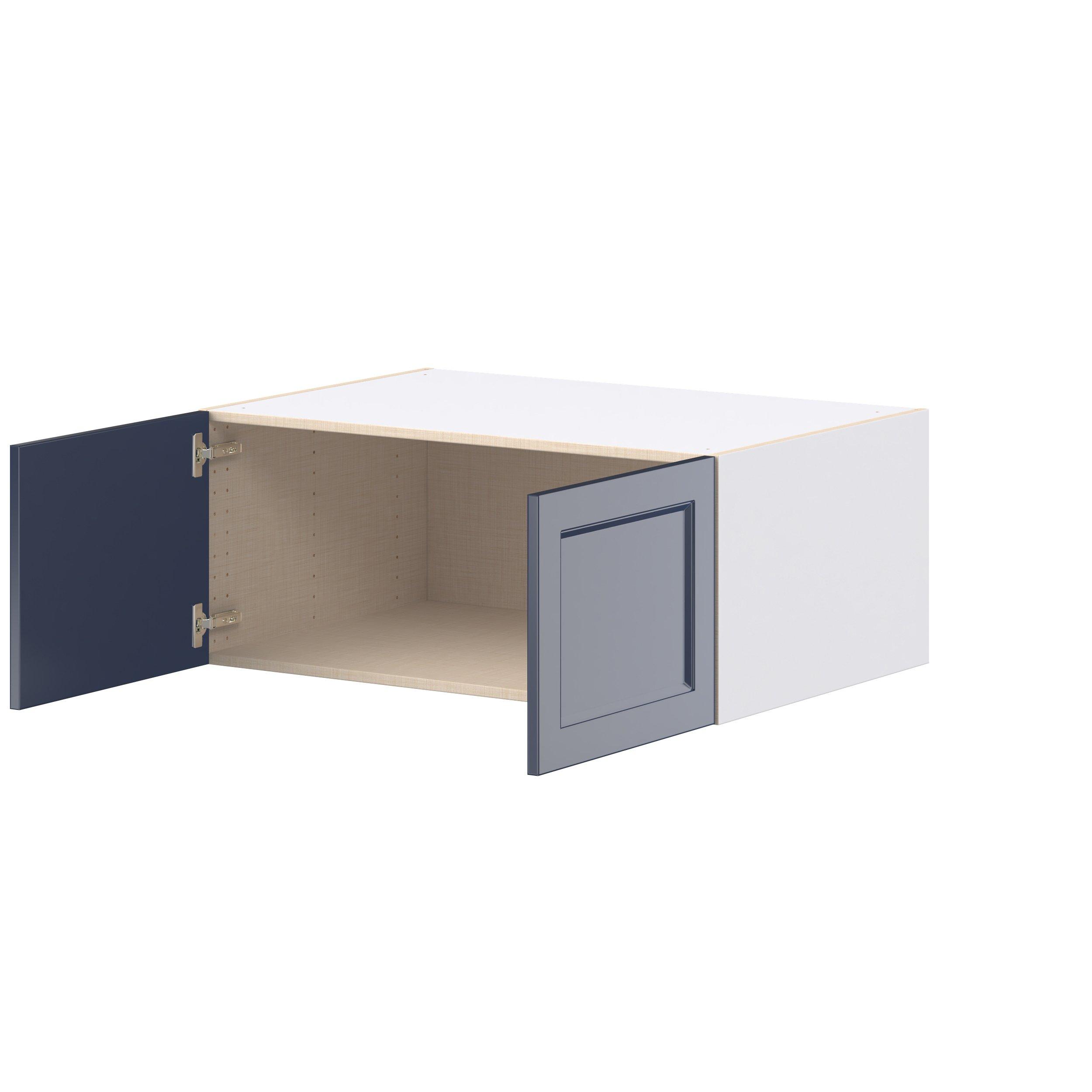 Peachtree 36 in. Painted Midnight Blue Bridge Wall Cabinet