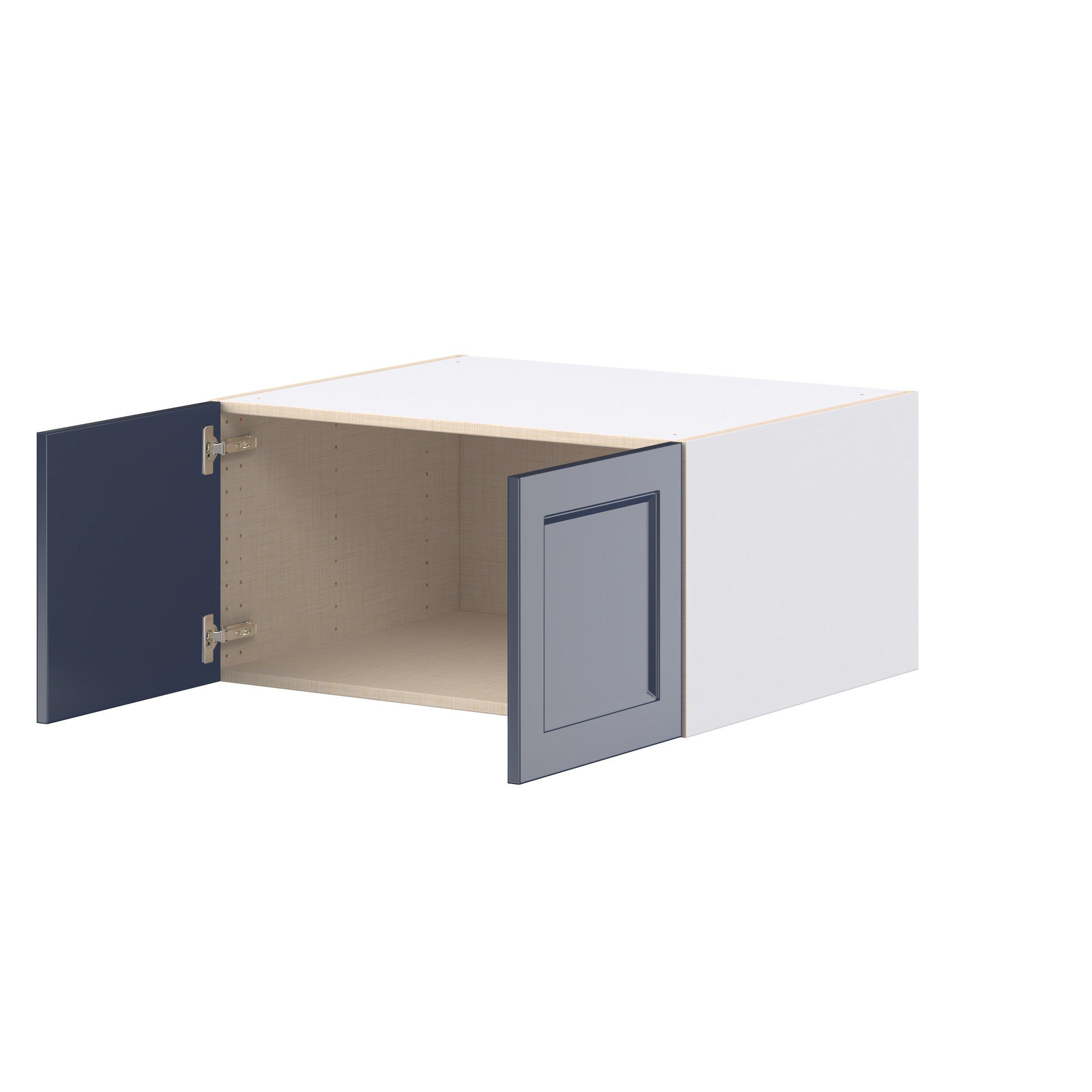 Peachtree 30 in. Painted Midnight Blue Bridge Wall Cabinet