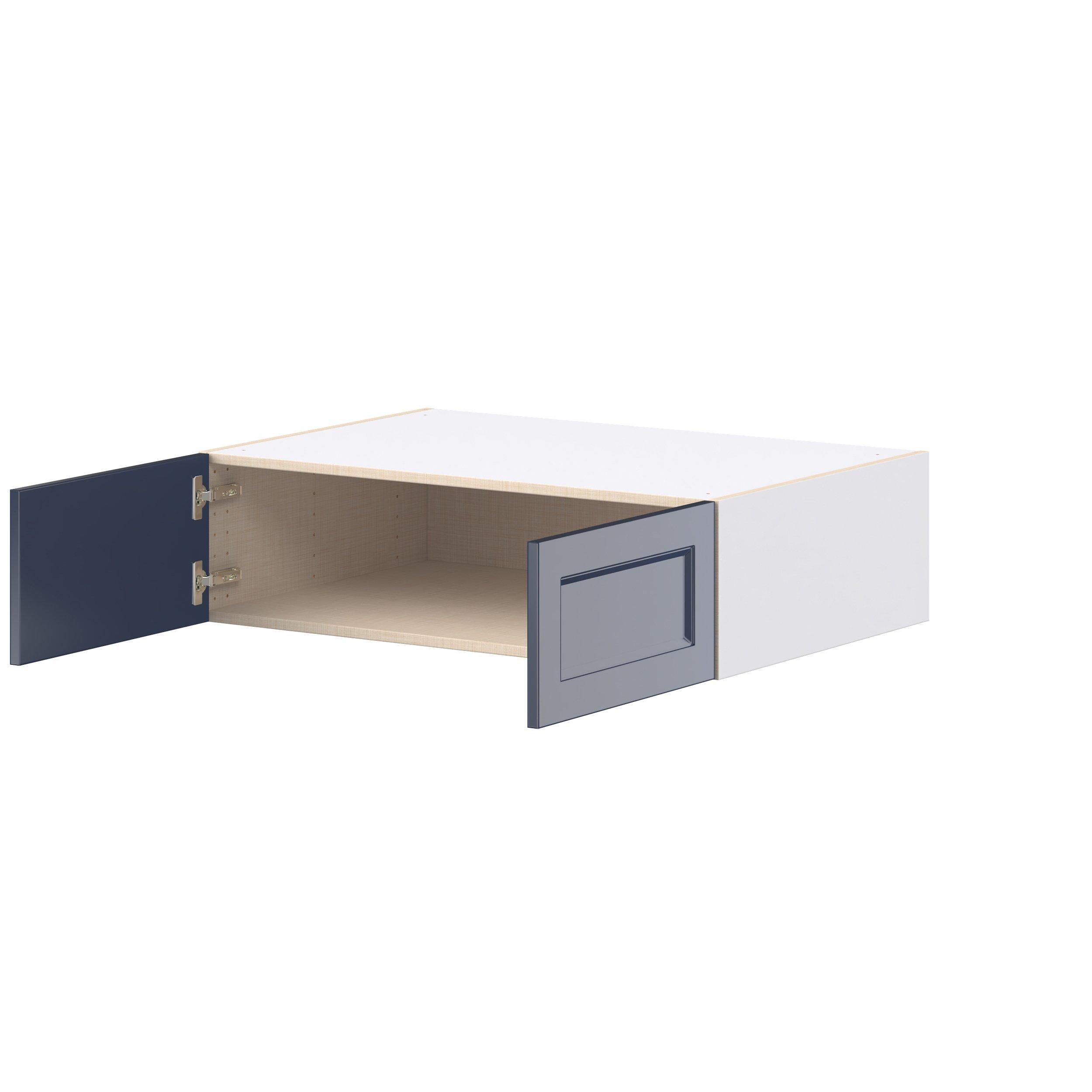 Peachtree 36 in. Painted Midnight Blue Bridge Wall Cabinet