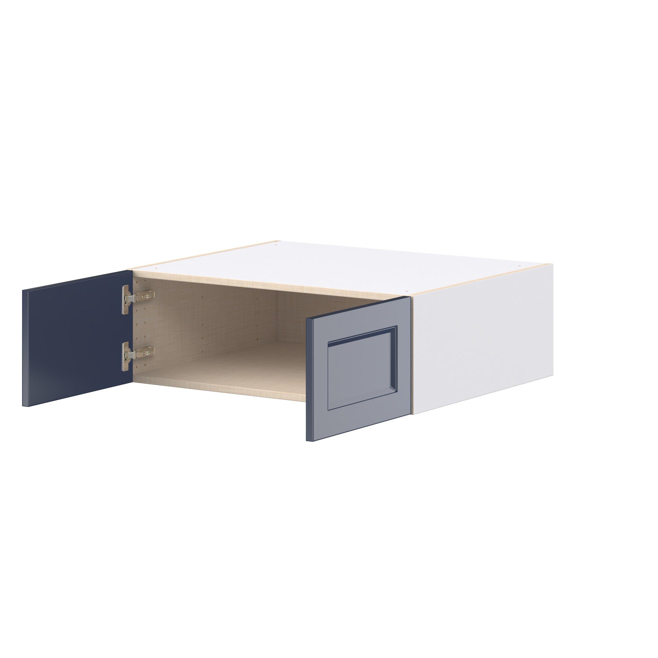 Peachtree 30 in. Painted Midnight Blue Bridge Wall Cabinet