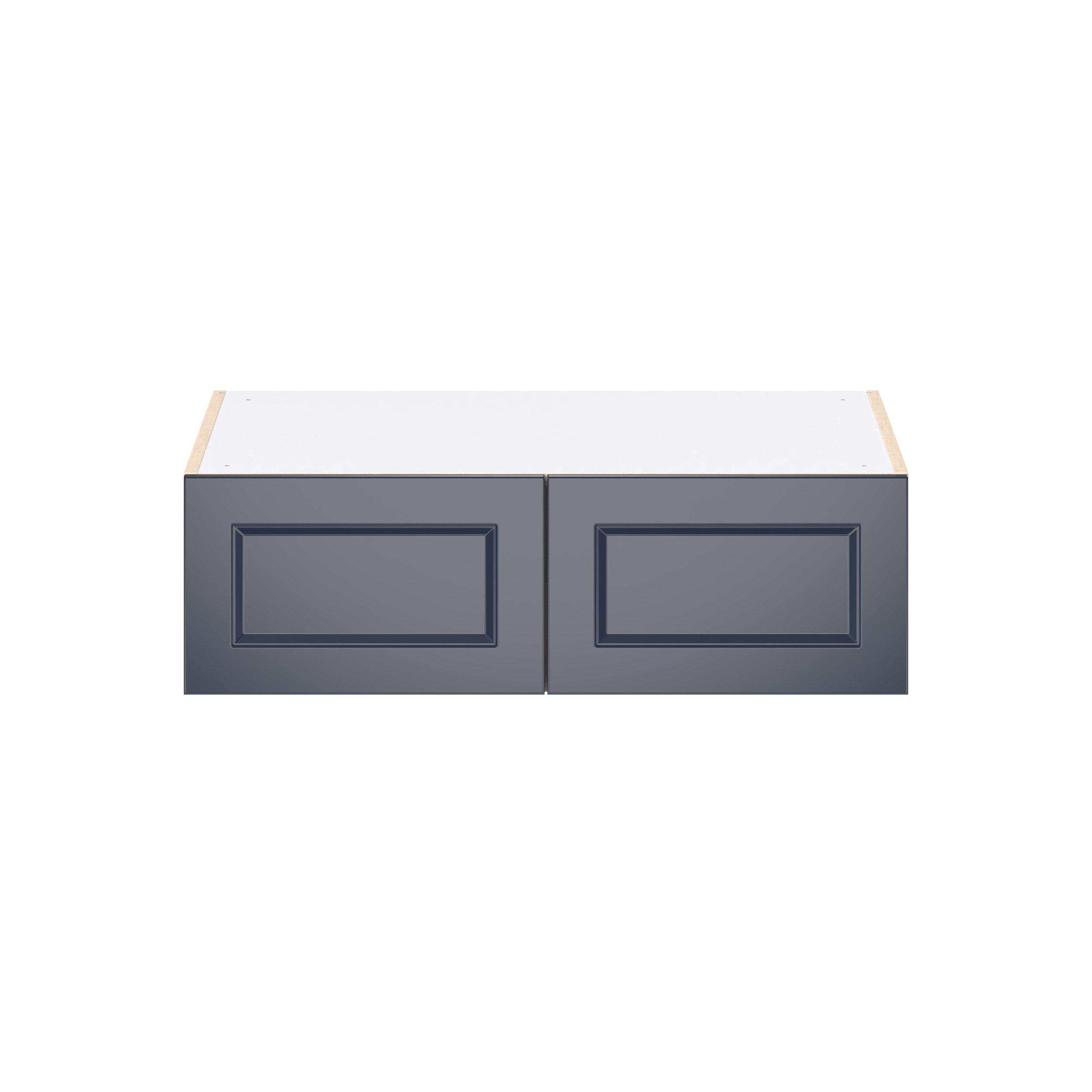Peachtree 33 in. Painted Midnight Blue Bridge Wall Cabinet