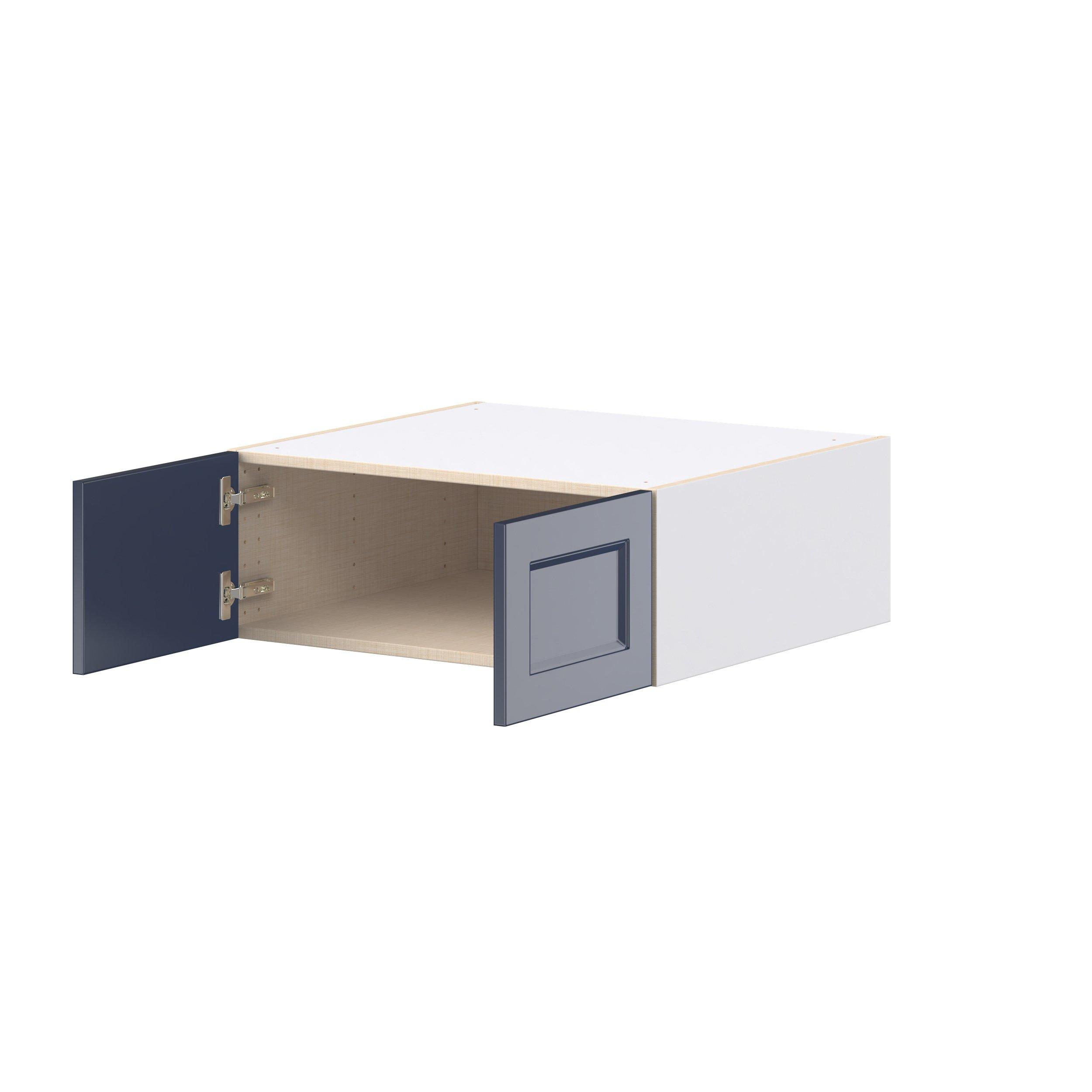 Peachtree 27 in. Painted Midnight Blue Bridge Wall Cabinet