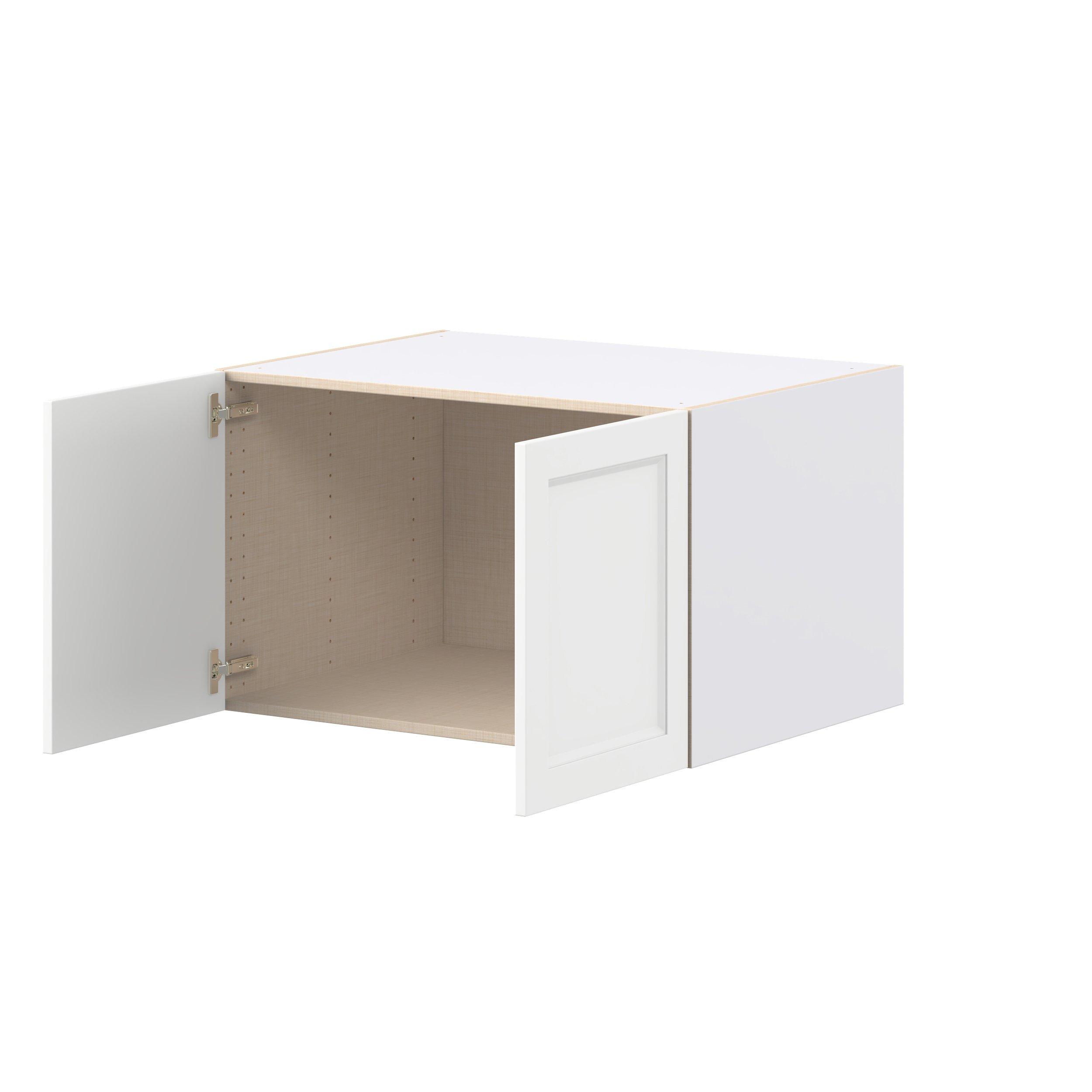 Peachtree 33 in. Painted Bright White Bridge Wall Cabinet