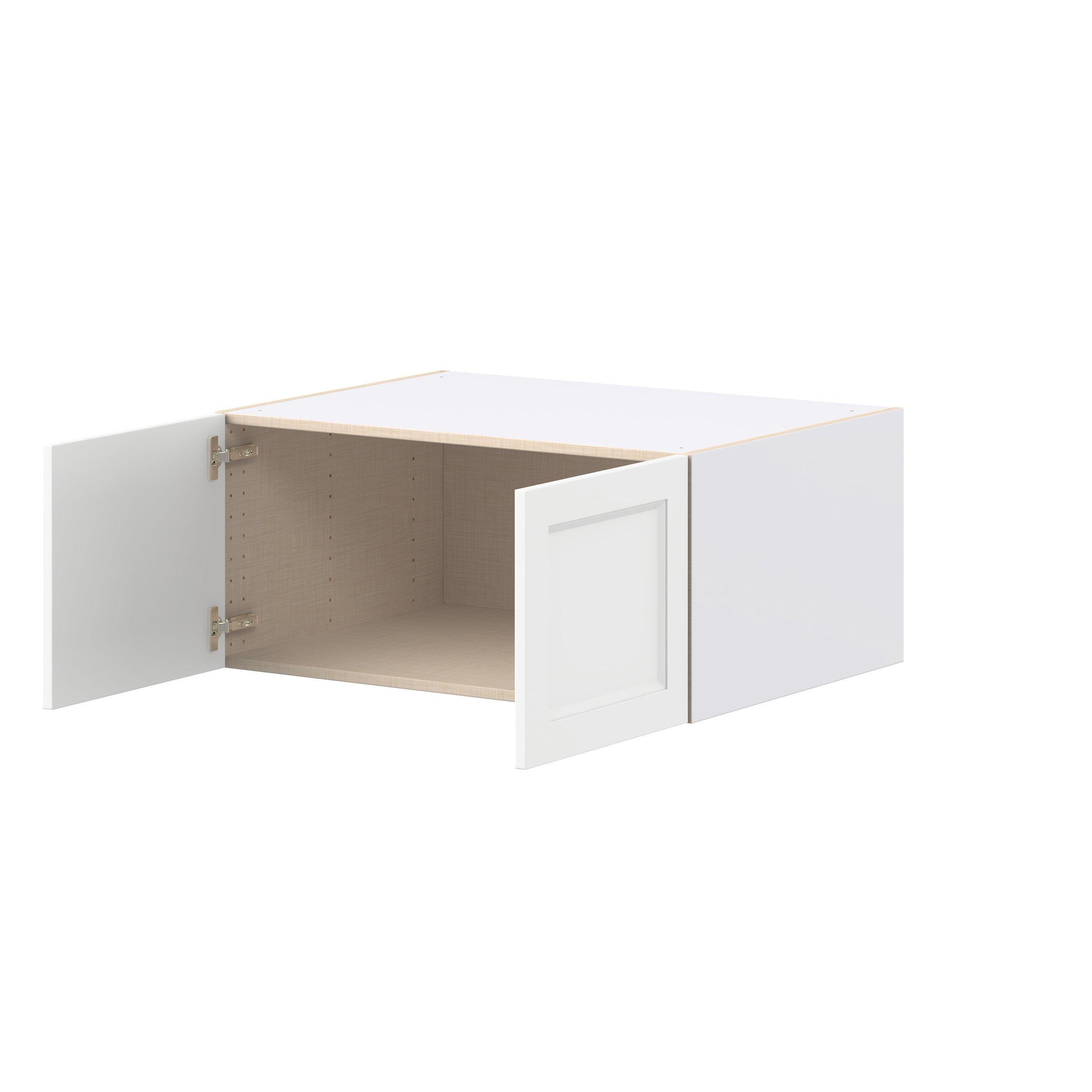 Peachtree 33 in. Painted Bright White Bridge Wall Cabinet