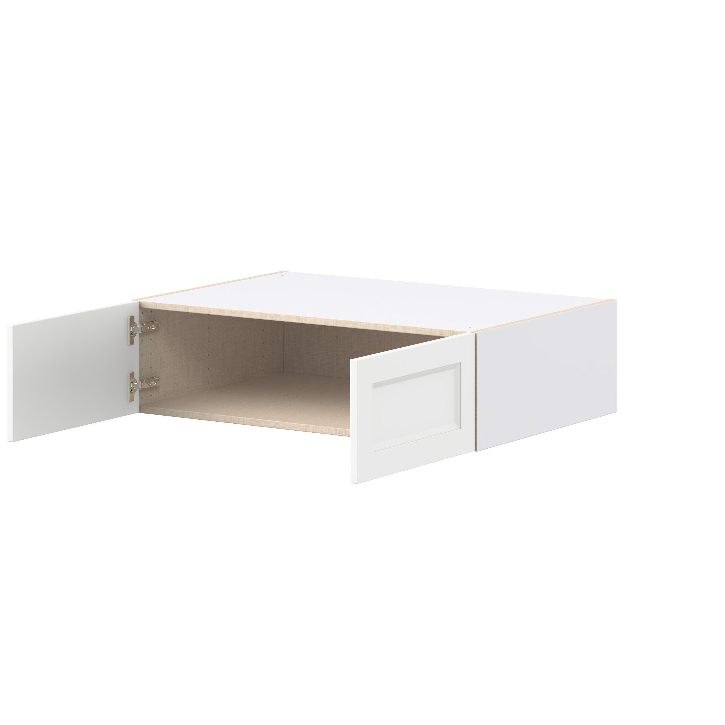 Peachtree 36 in. Painted Bright White Bridge Wall Cabinet