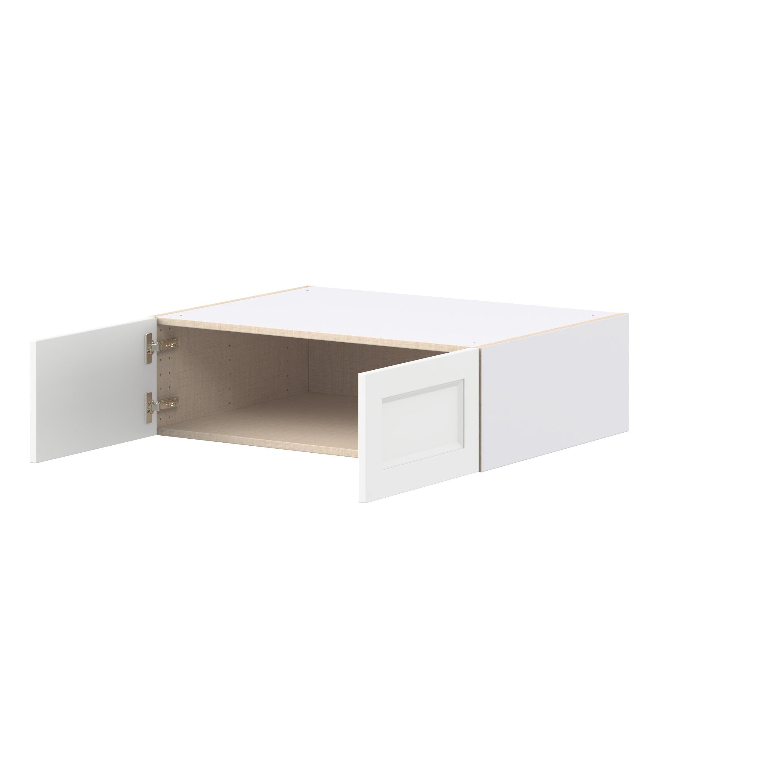 Peachtree 33 in. Painted Bright White Bridge Wall Cabinet
