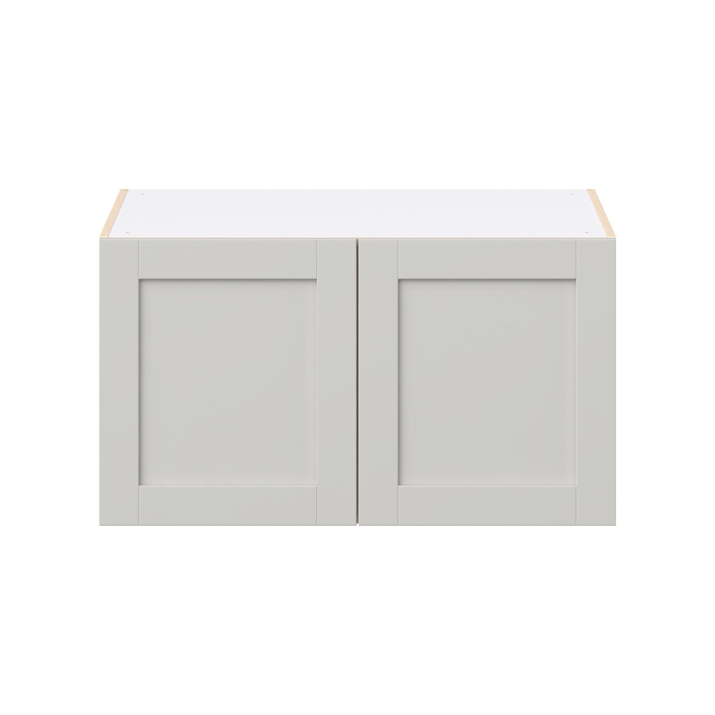 Summerhill 36 in. Light Gray Bridge Wall Cabinet