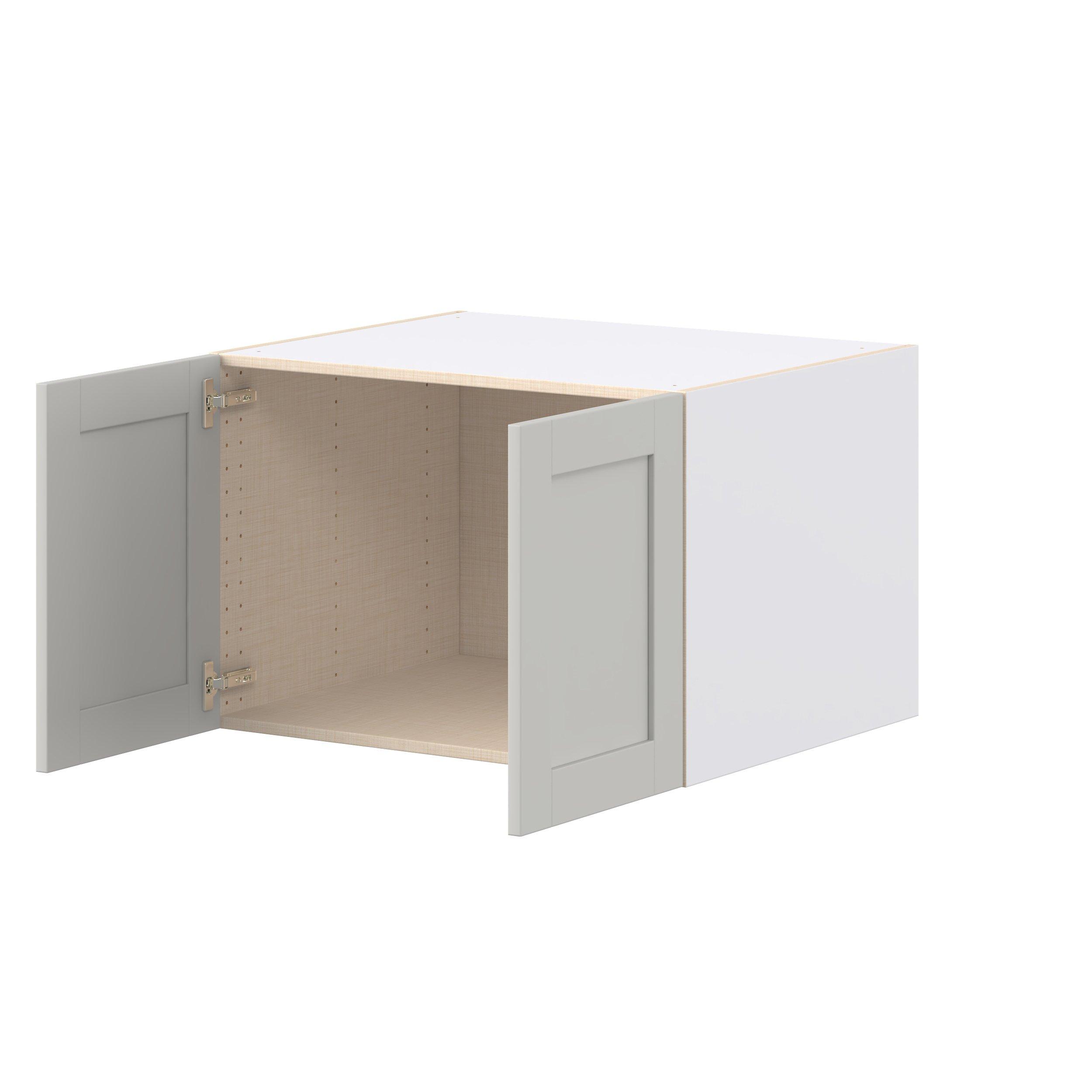 Summerhill 30 in. Light Gray Bridge Wall Cabinet