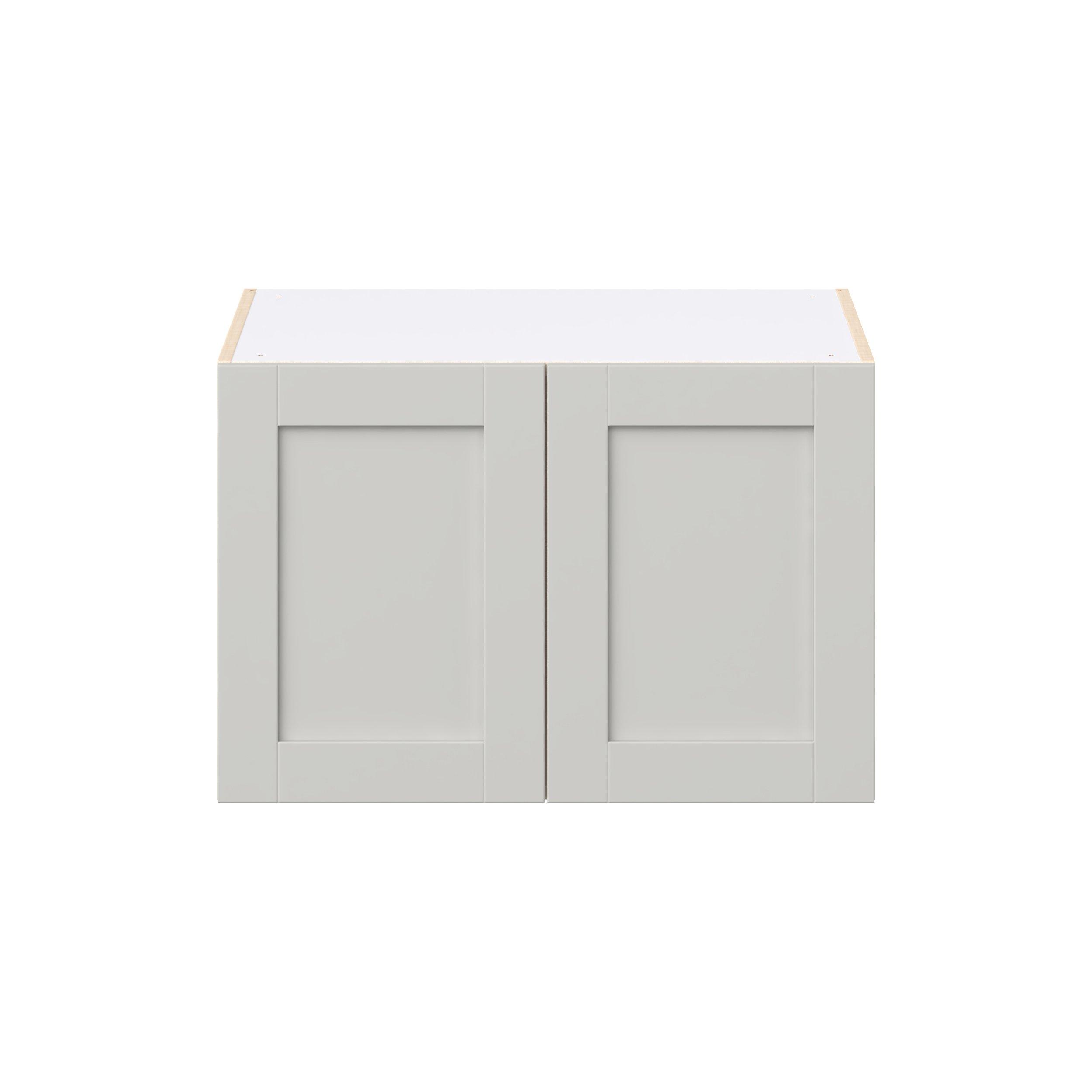 Summerhill 30 in. Light Gray Bridge Wall Cabinet