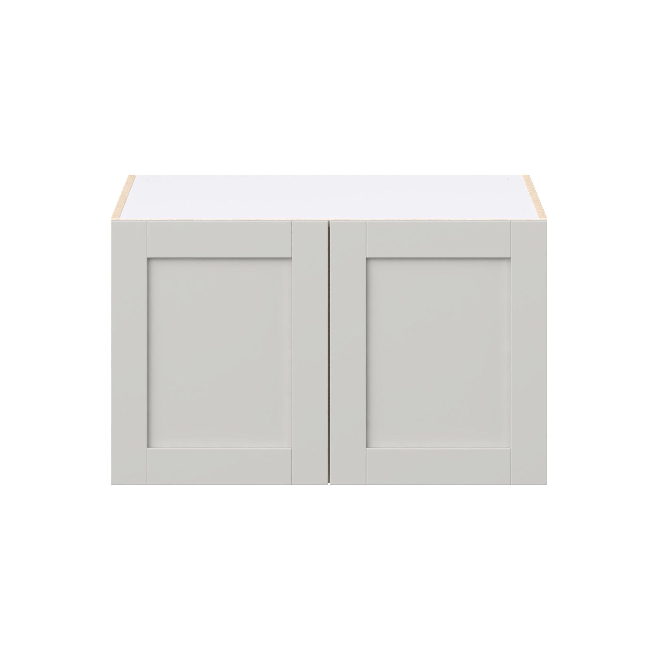 Summerhill 33 in. Light Gray Bridge Wall Cabinet