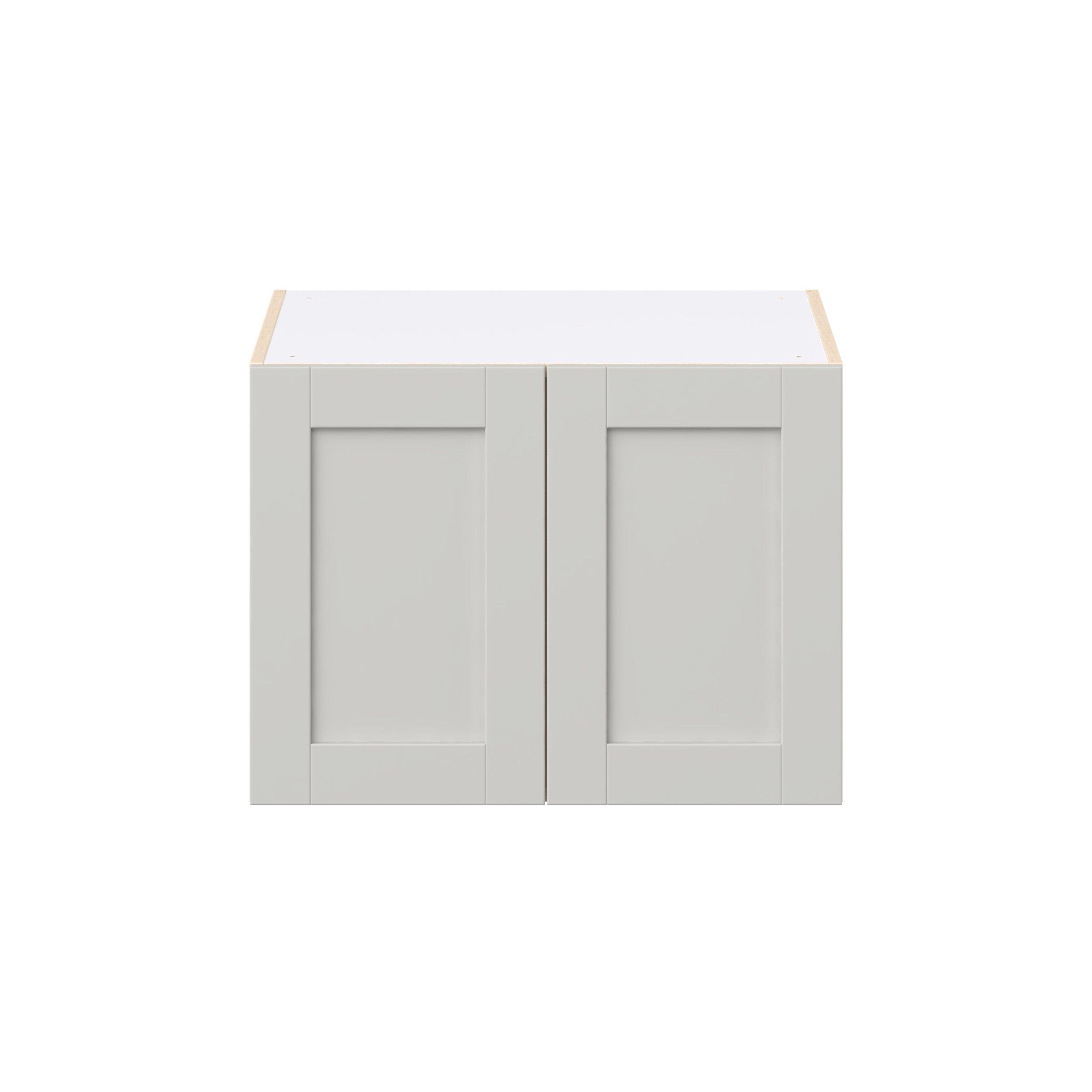 Summerhill 27 in. Light Gray Bridge Wall Cabinet