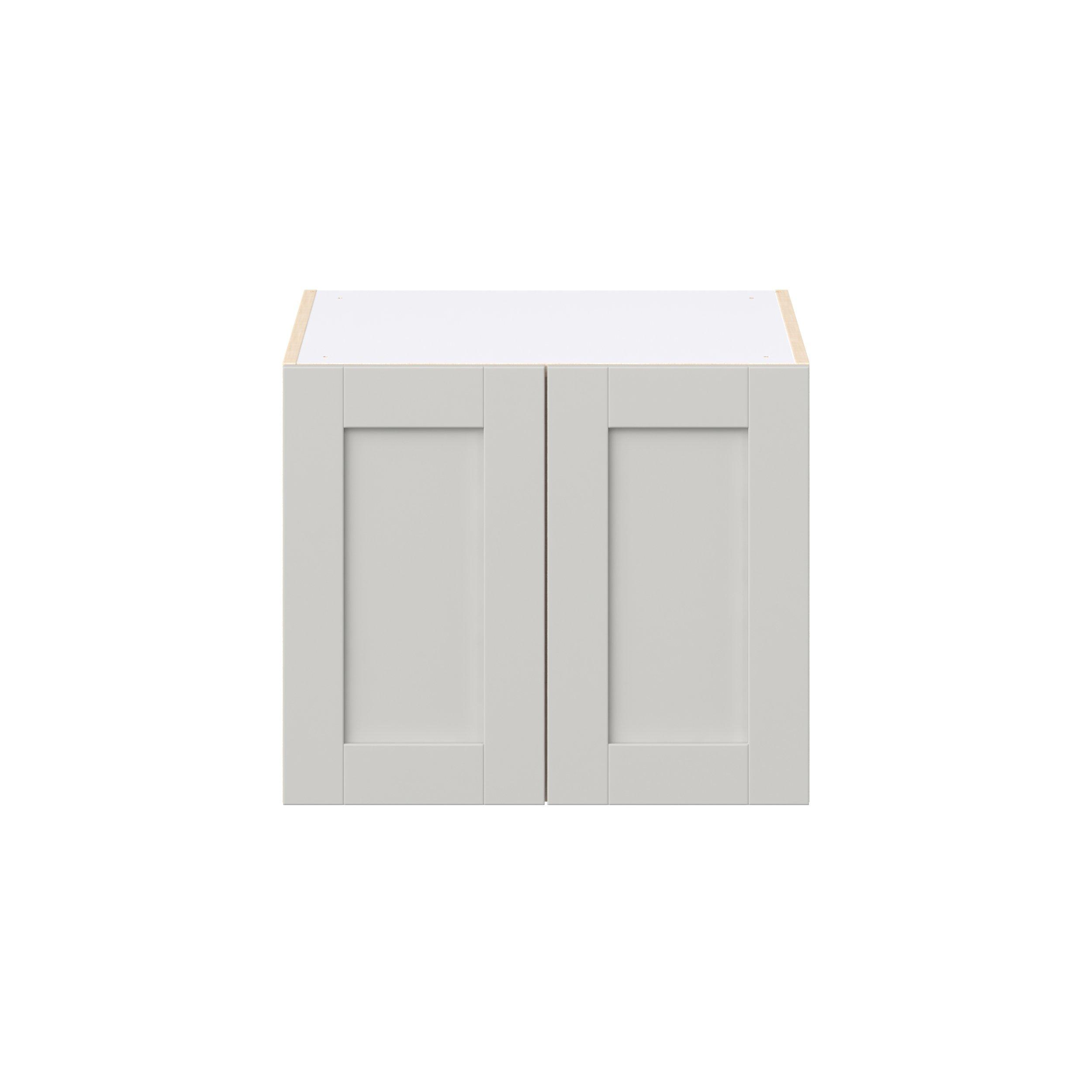 Summerhill 24 in. Light Gray Bridge Wall Cabinet