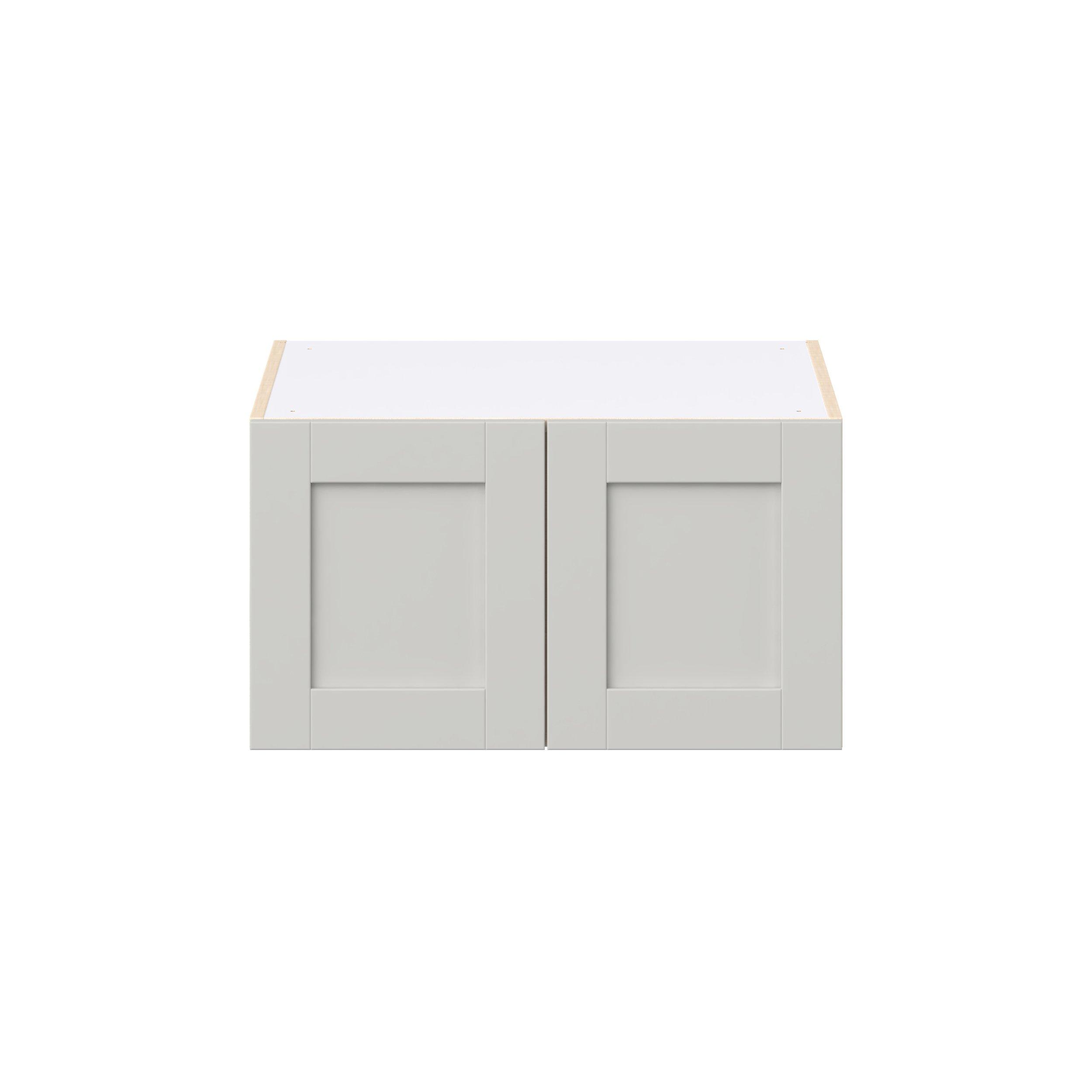 Summerhill 27 in. Light Gray Bridge Wall Cabinet