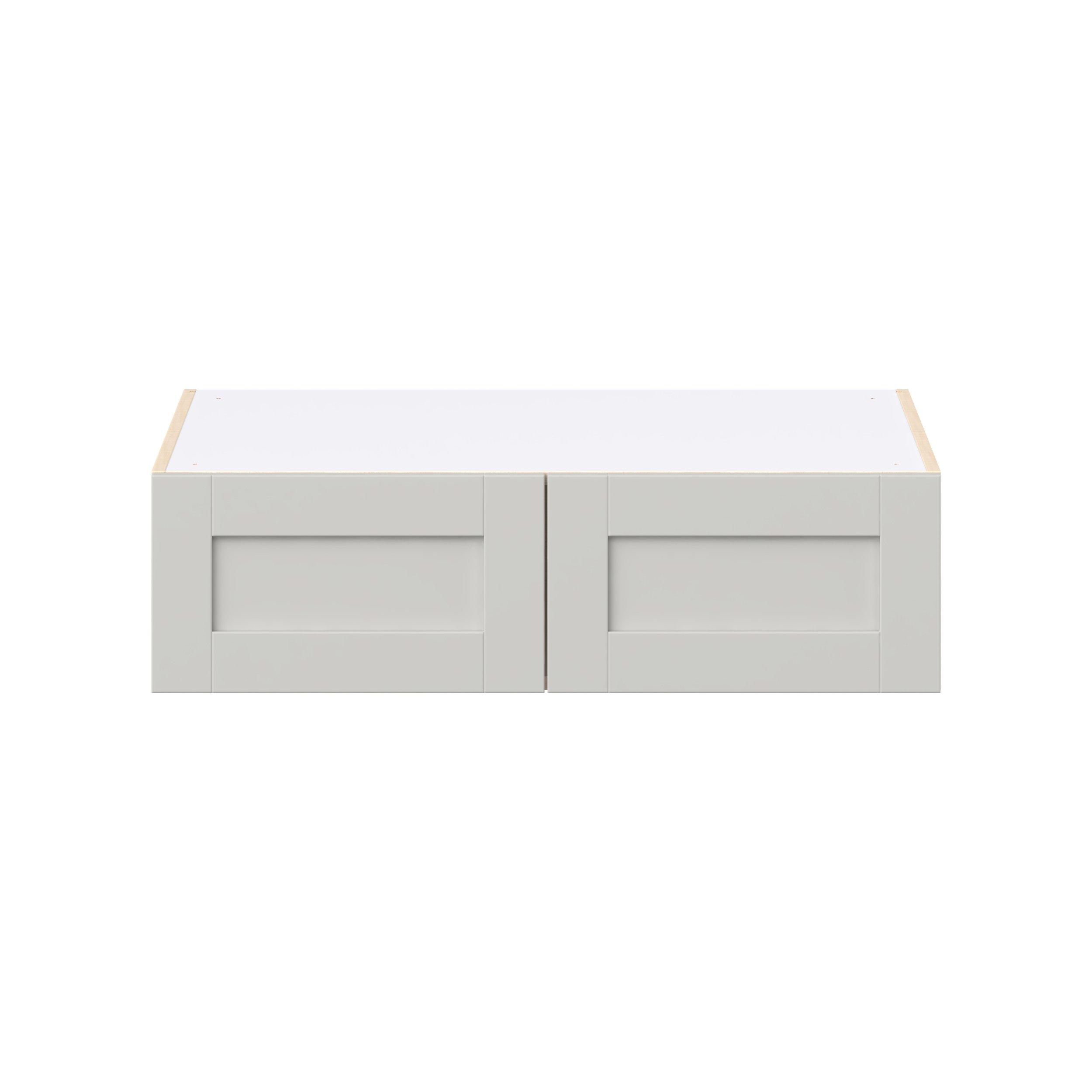 Summerhill 36 in. Light Gray Bridge Wall Cabinet