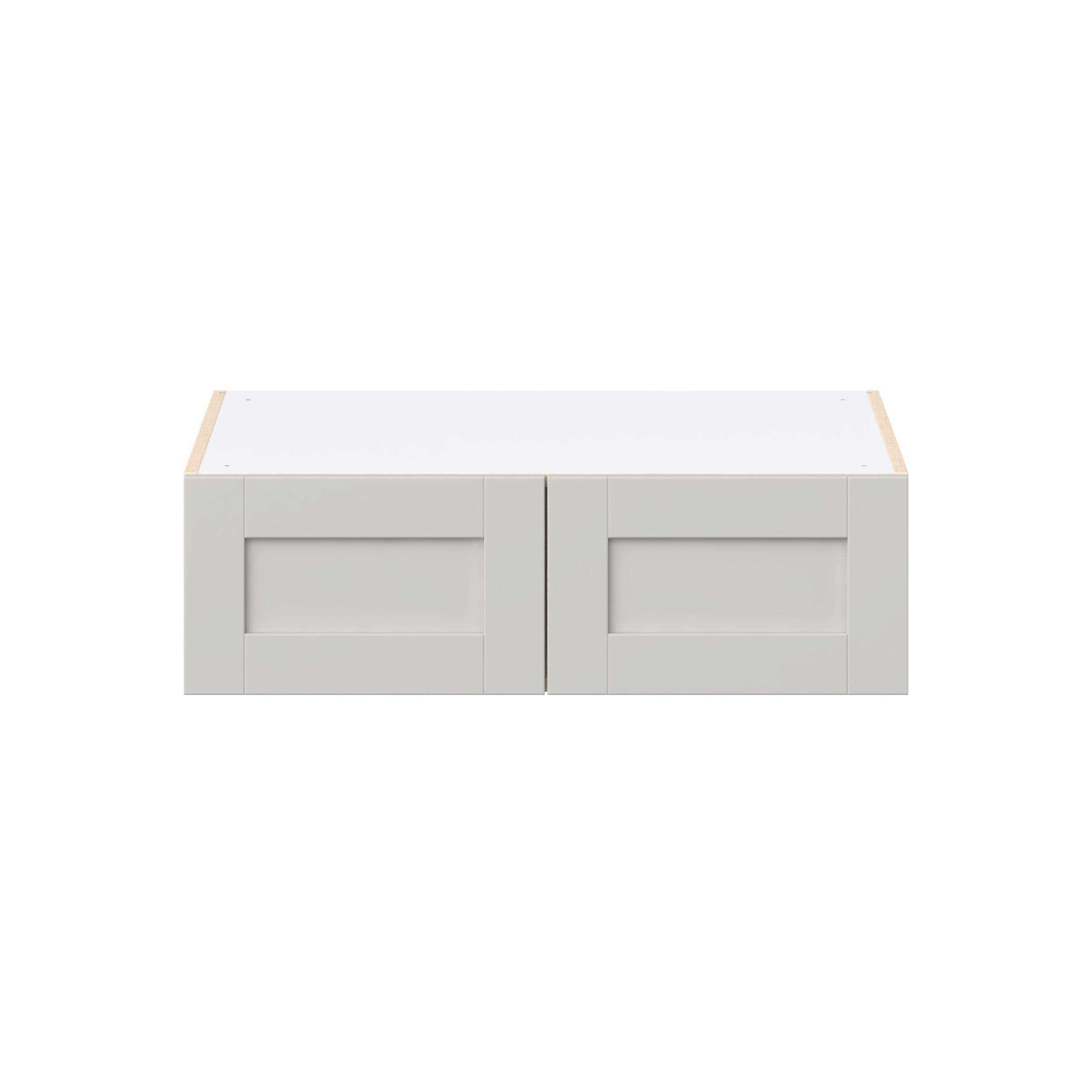 Summerhill 33 in. Light Gray Bridge Wall Cabinet