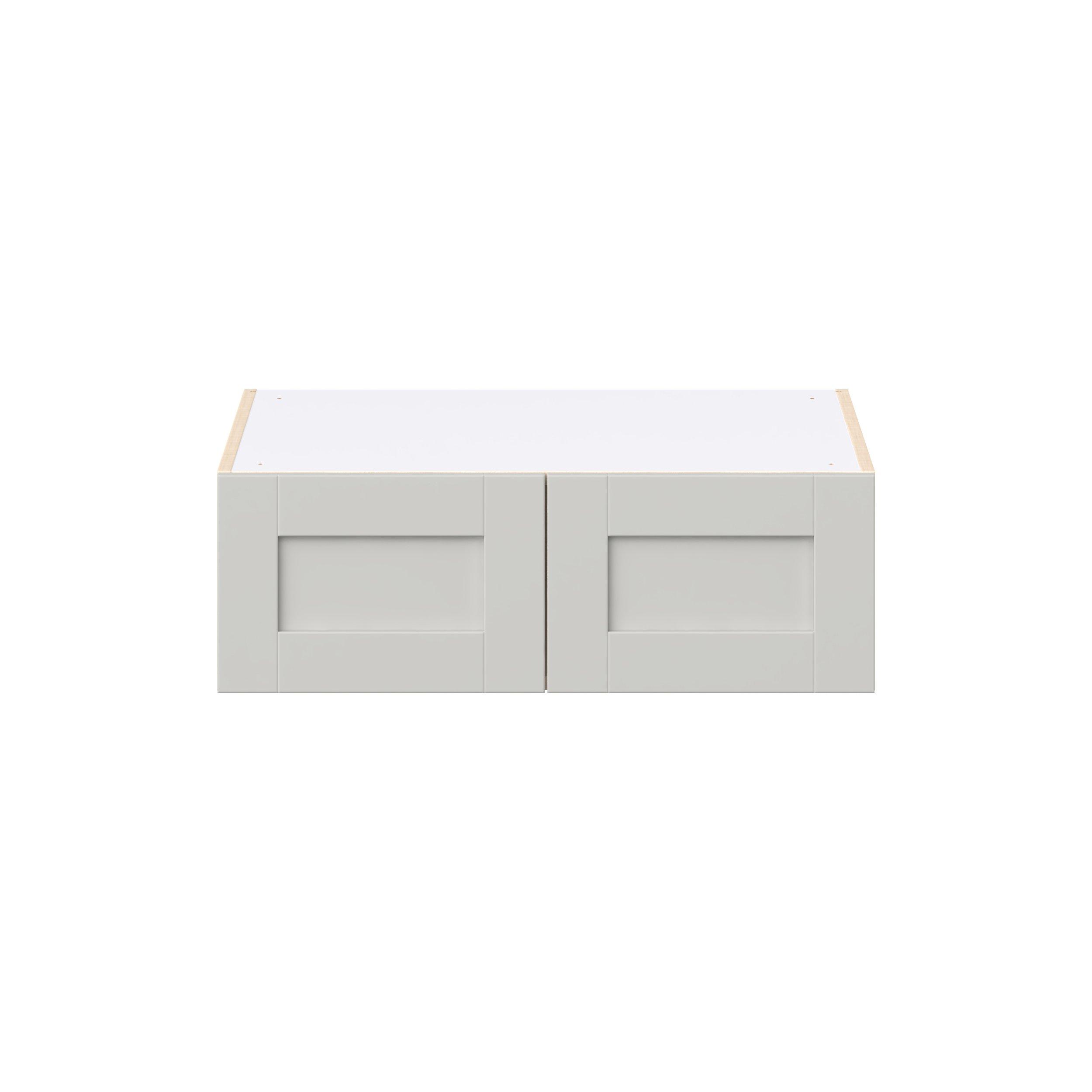 Summerhill 30 in. Light Gray Bridge Wall Cabinet