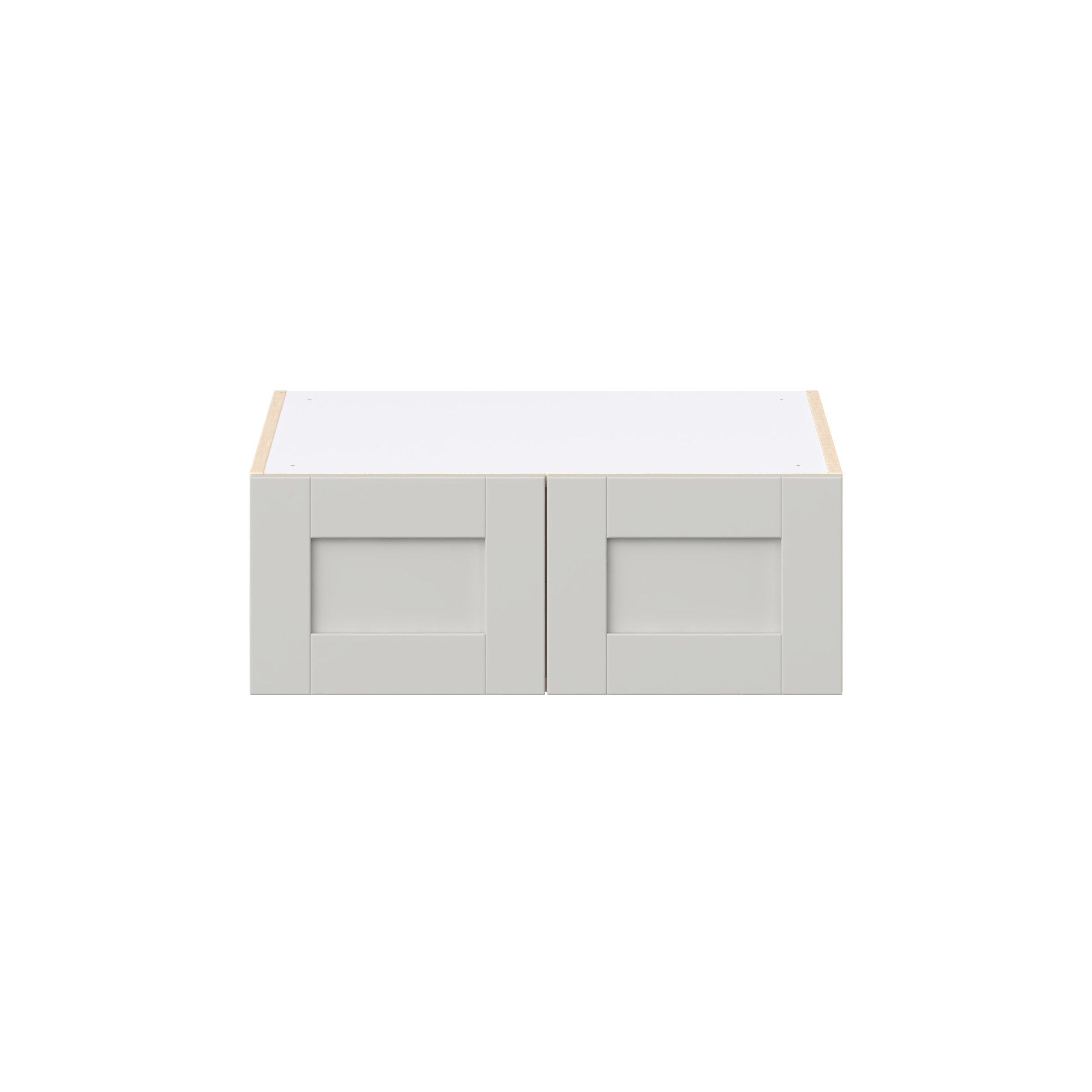 Summerhill 27 in. Light Gray Bridge Wall Cabinet