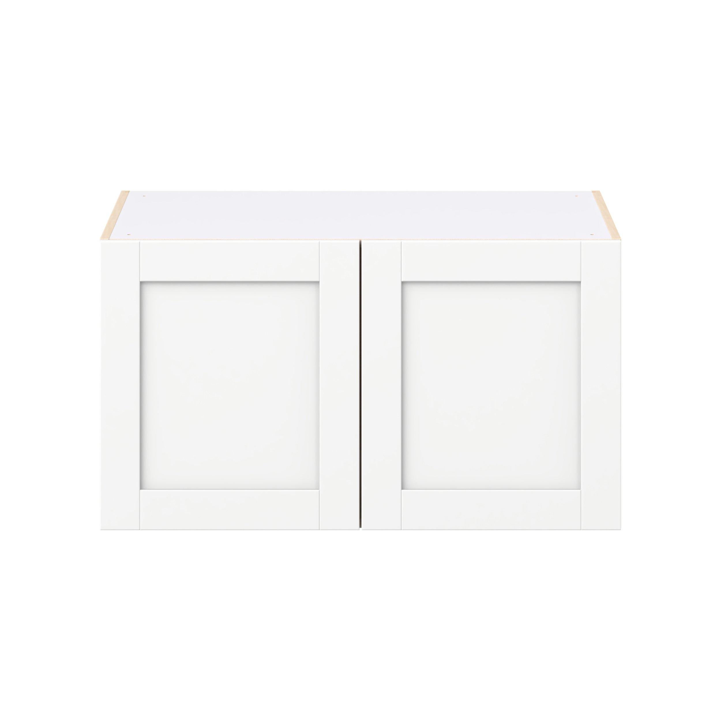 Summerhill 36 in. Bright White Bridge Wall Cabinet