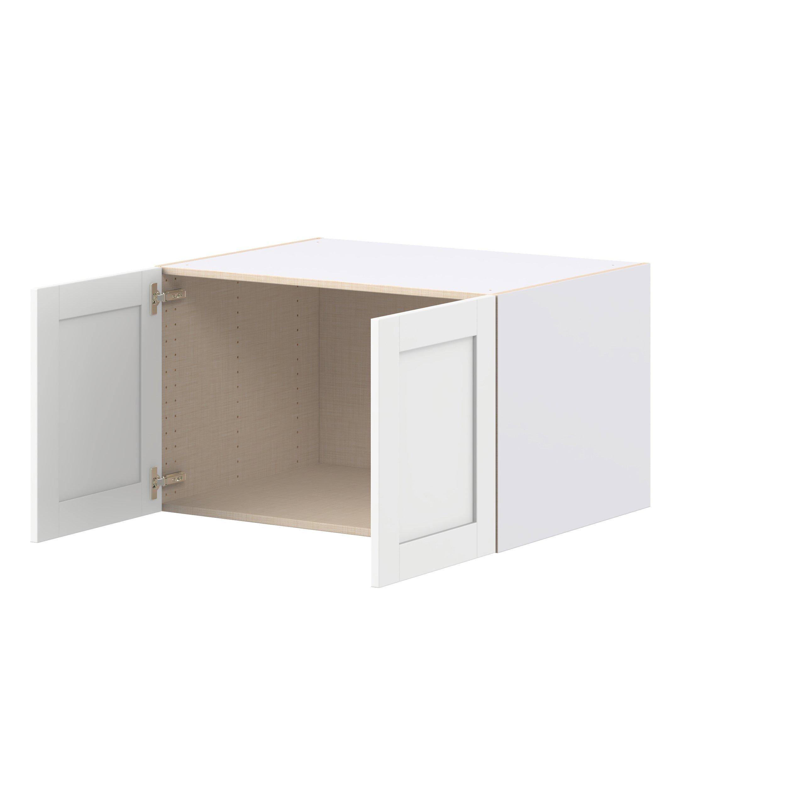 Summerhill 33 in. Bright White Bridge Wall Cabinet