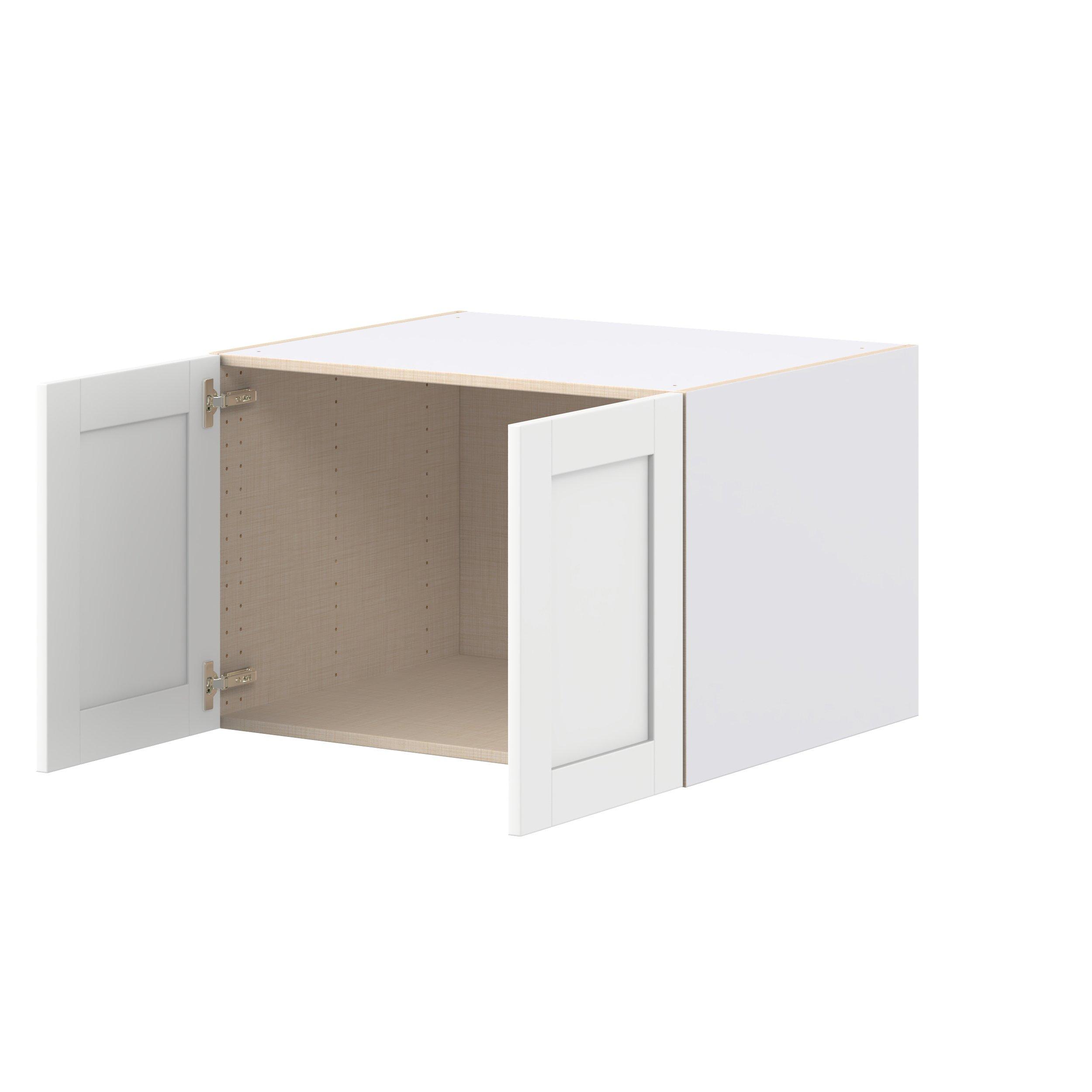 Summerhill 30 in. Bright White Bridge Wall Cabinet