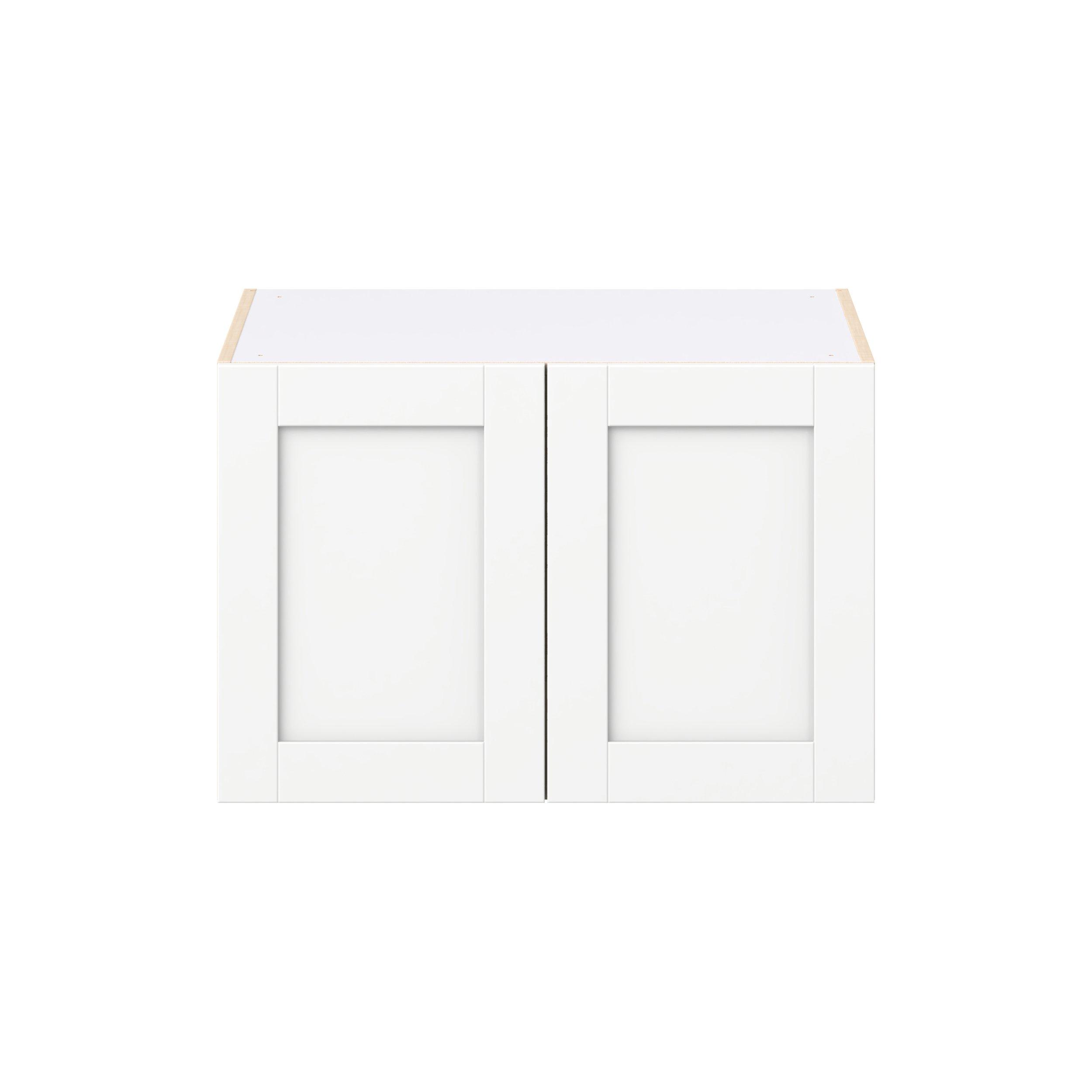 Summerhill 30 in. Bright White Bridge Wall Cabinet