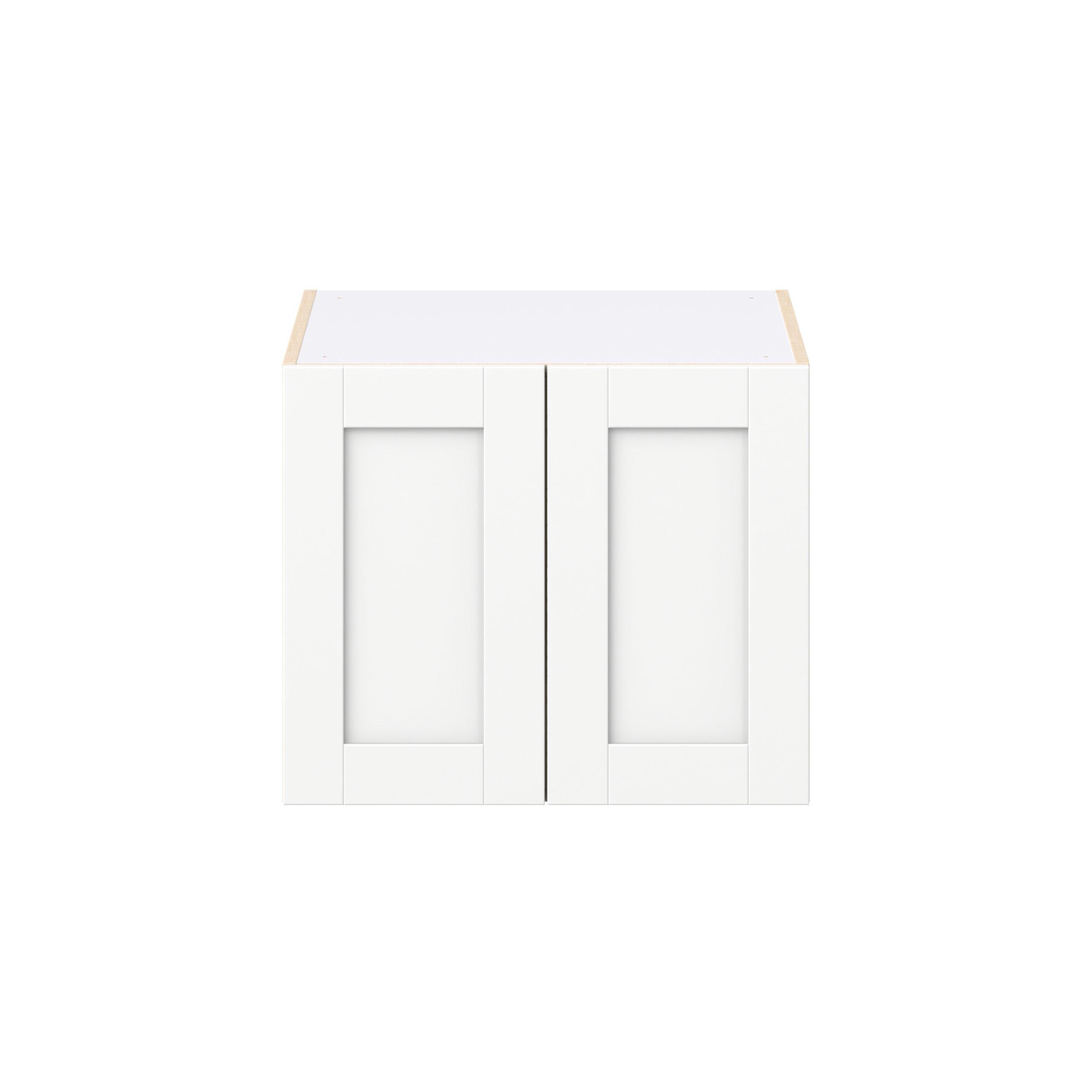 Summerhill 24 in. Bright White Bridge Wall Cabinet
