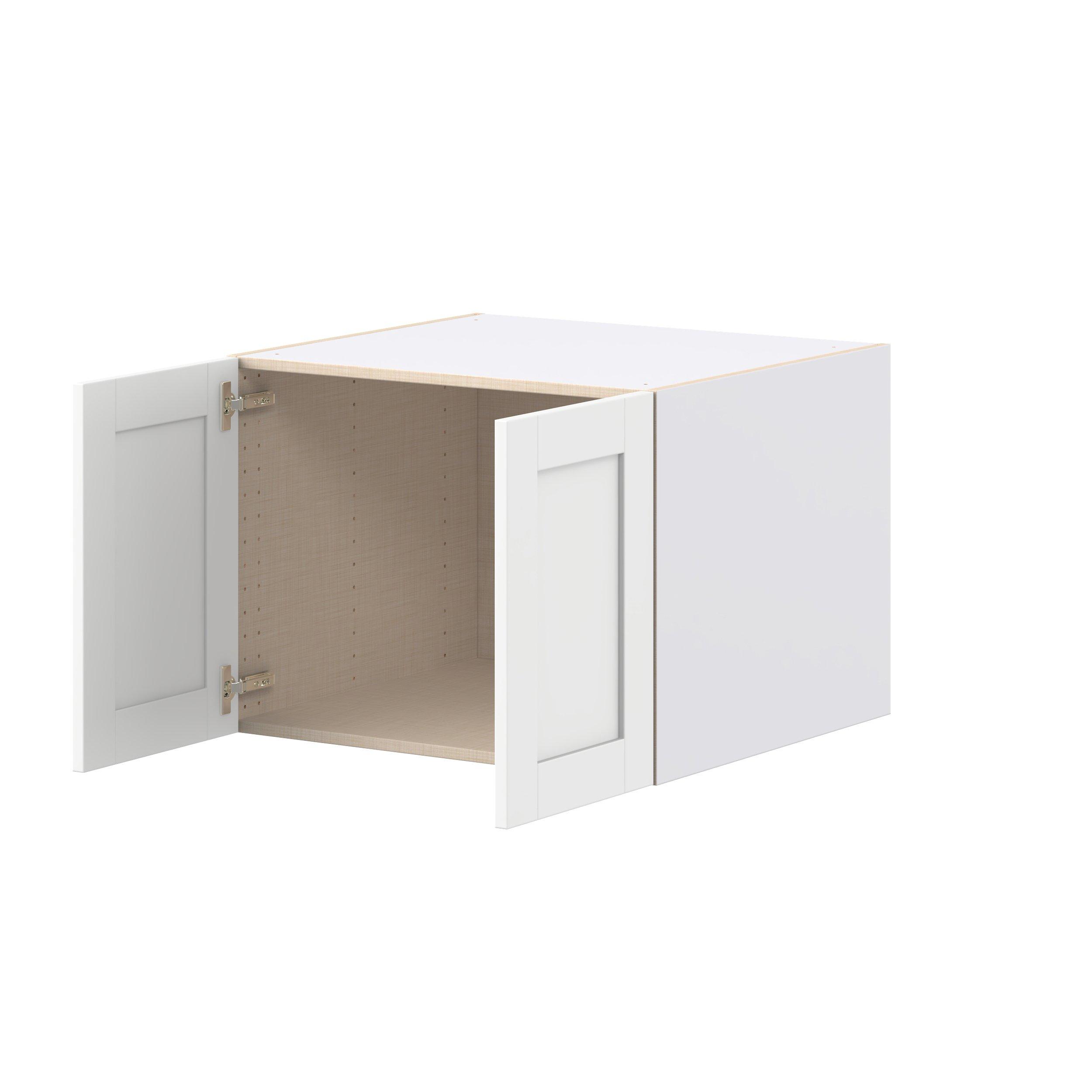 Summerhill 27 in. Bright White Bridge Wall Cabinet