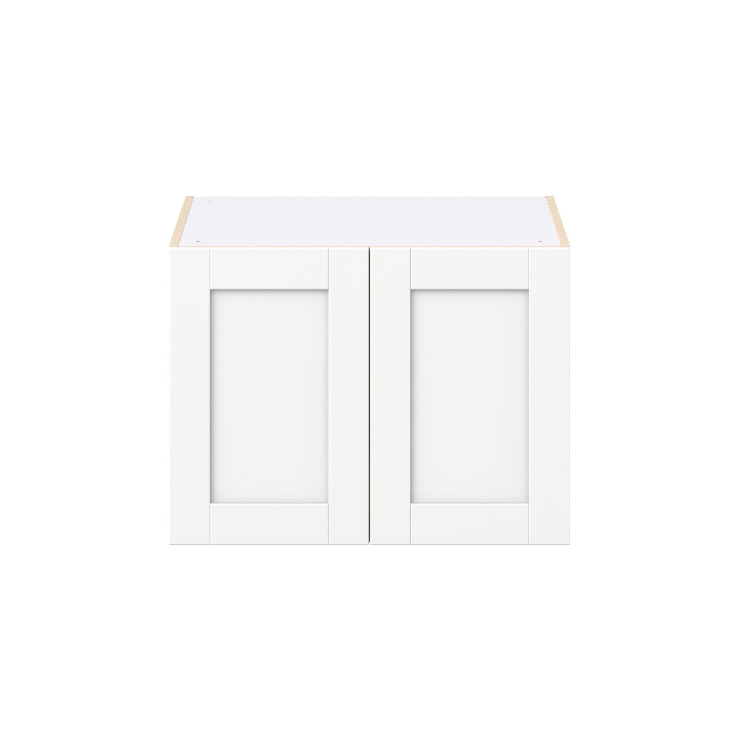 Summerhill 27 in. Bright White Bridge Wall Cabinet