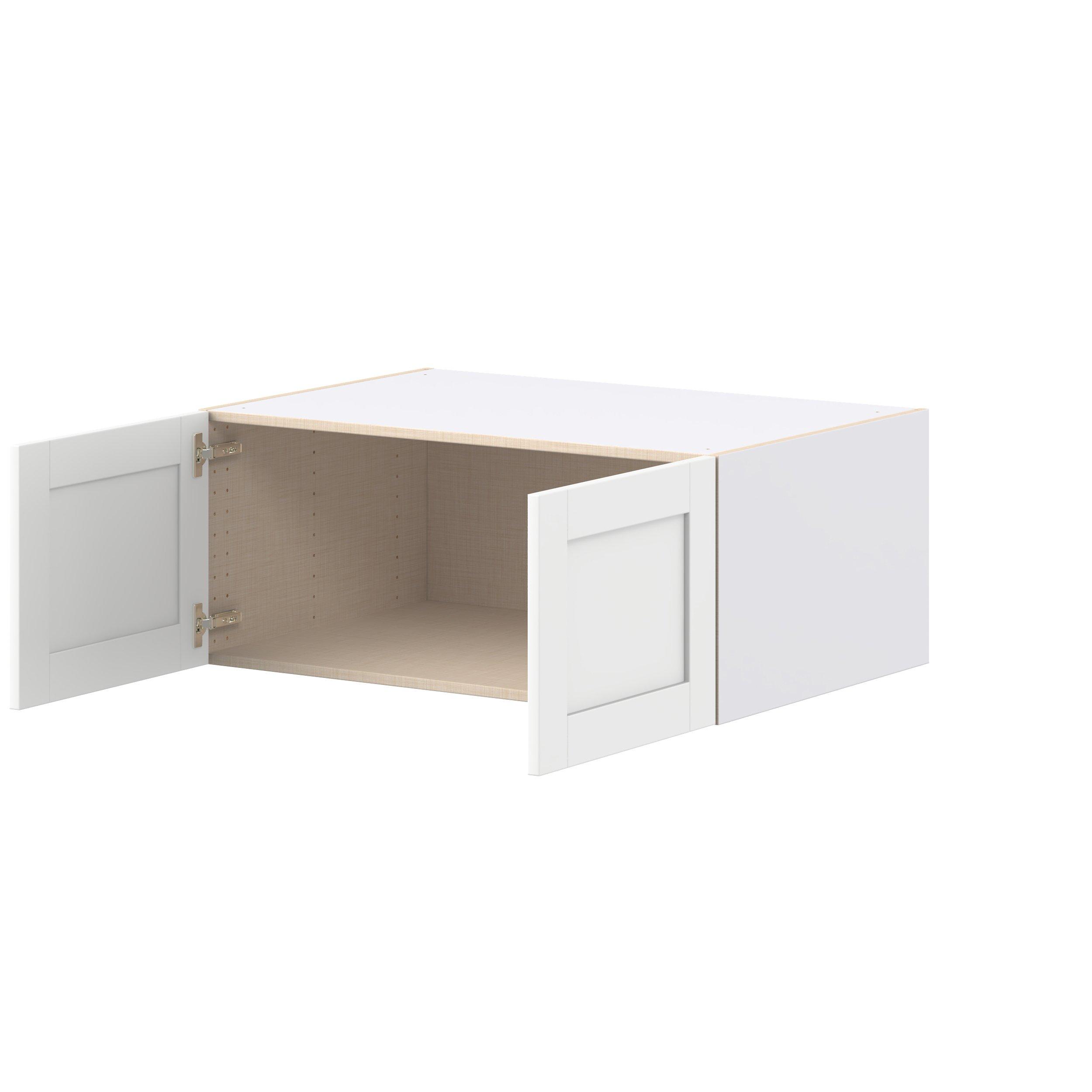 Summerhill 36 in. Bright White Bridge Wall Cabinet