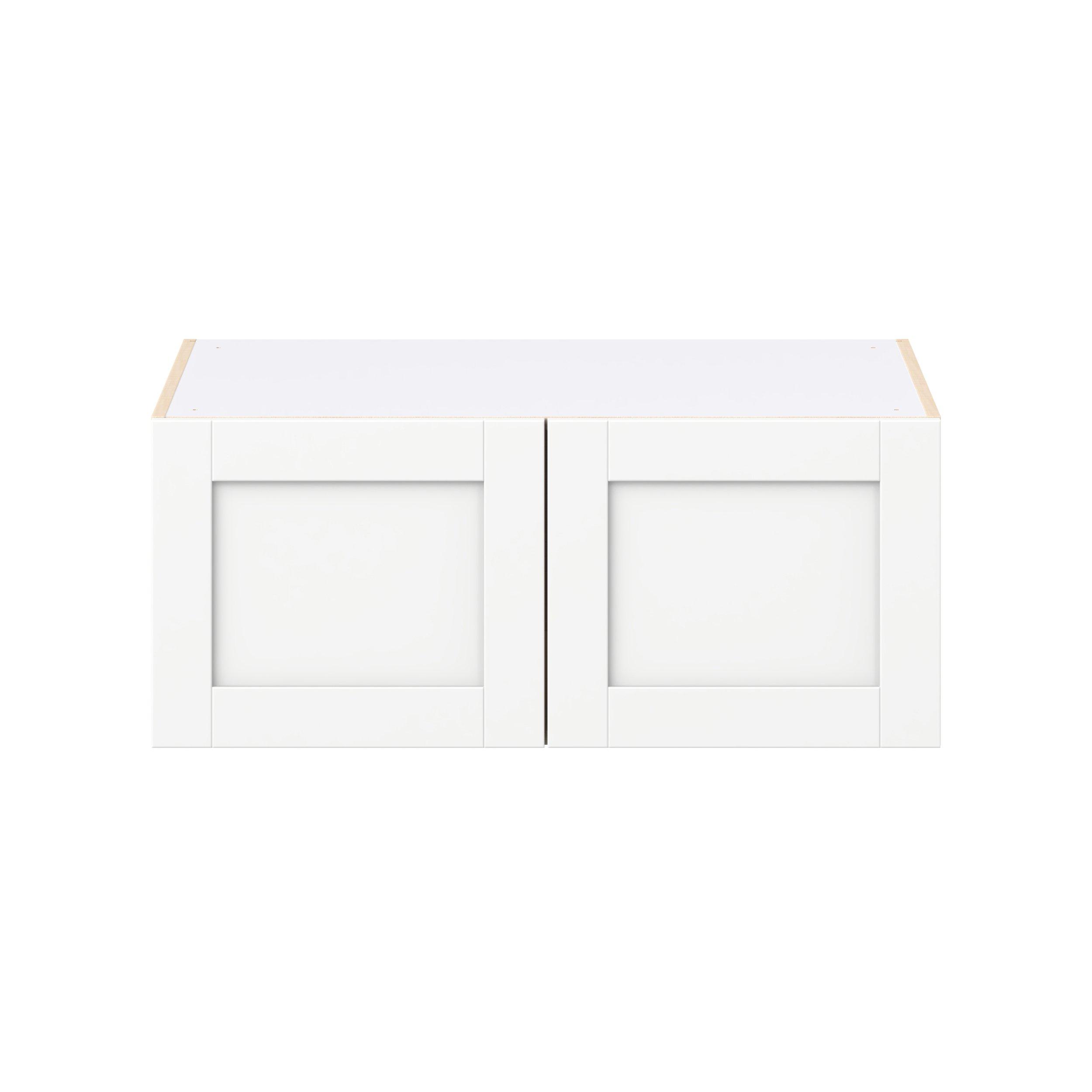 Summerhill 36 in. Bright White Bridge Wall Cabinet