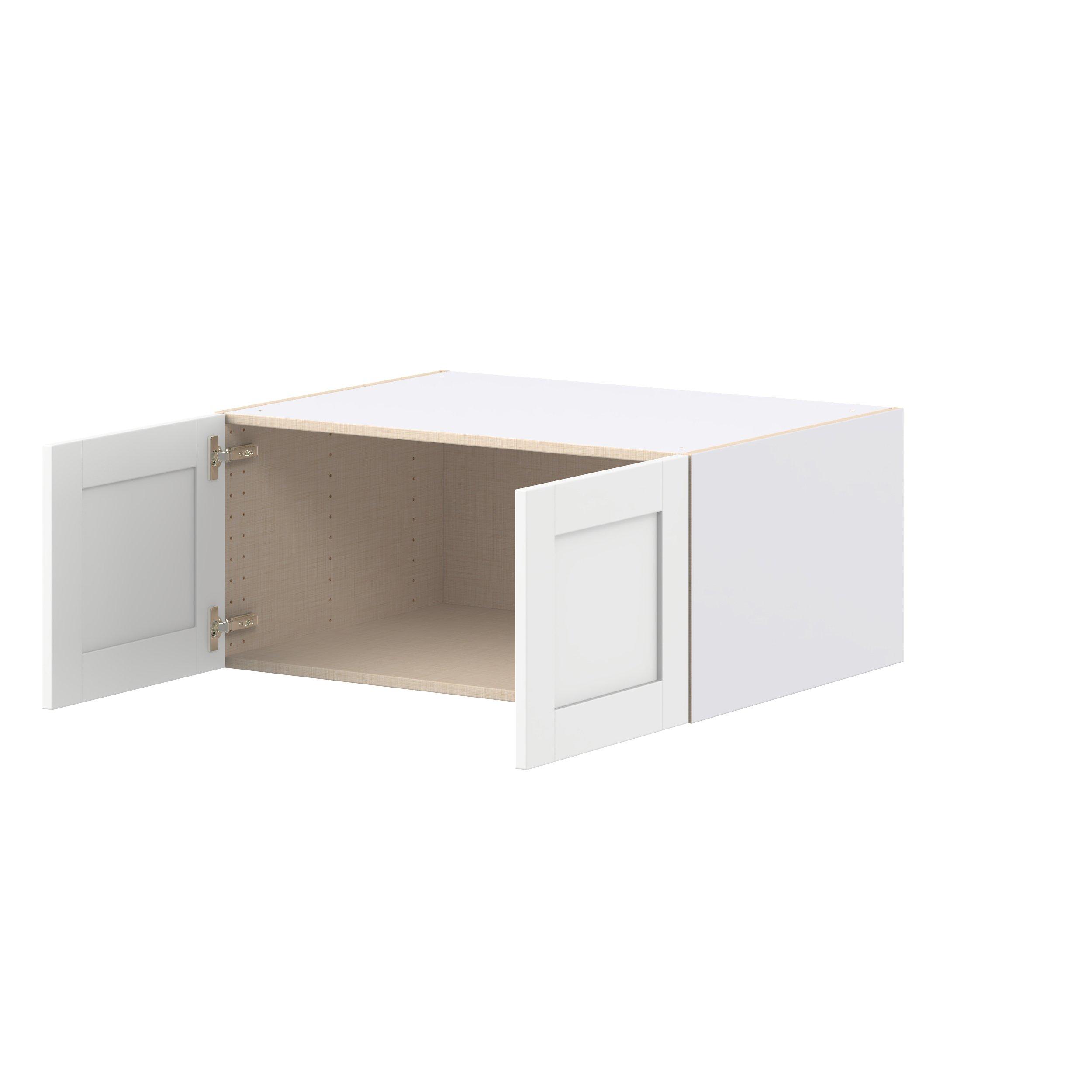 Summerhill 33 in. Bright White Bridge Wall Cabinet