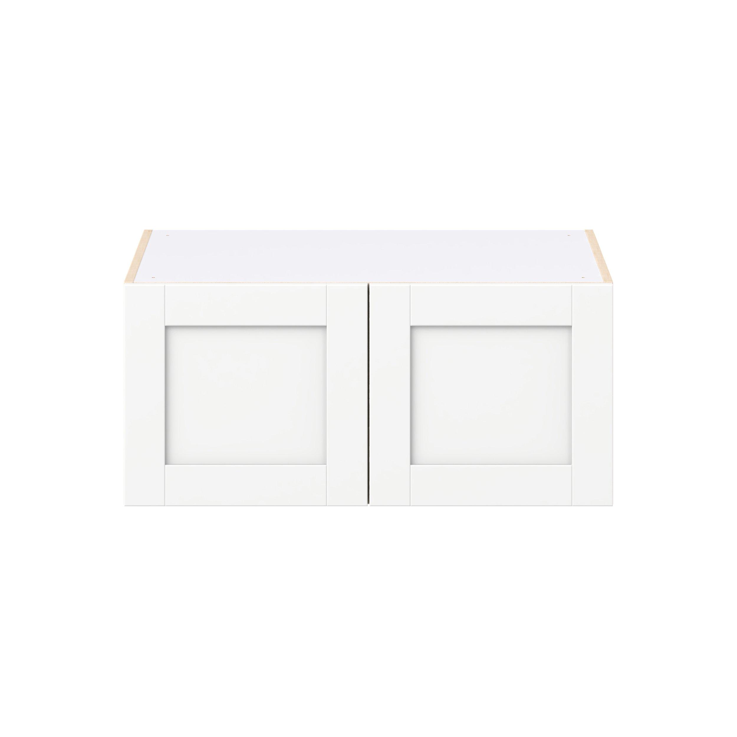 Summerhill 33 in. Bright White Bridge Wall Cabinet