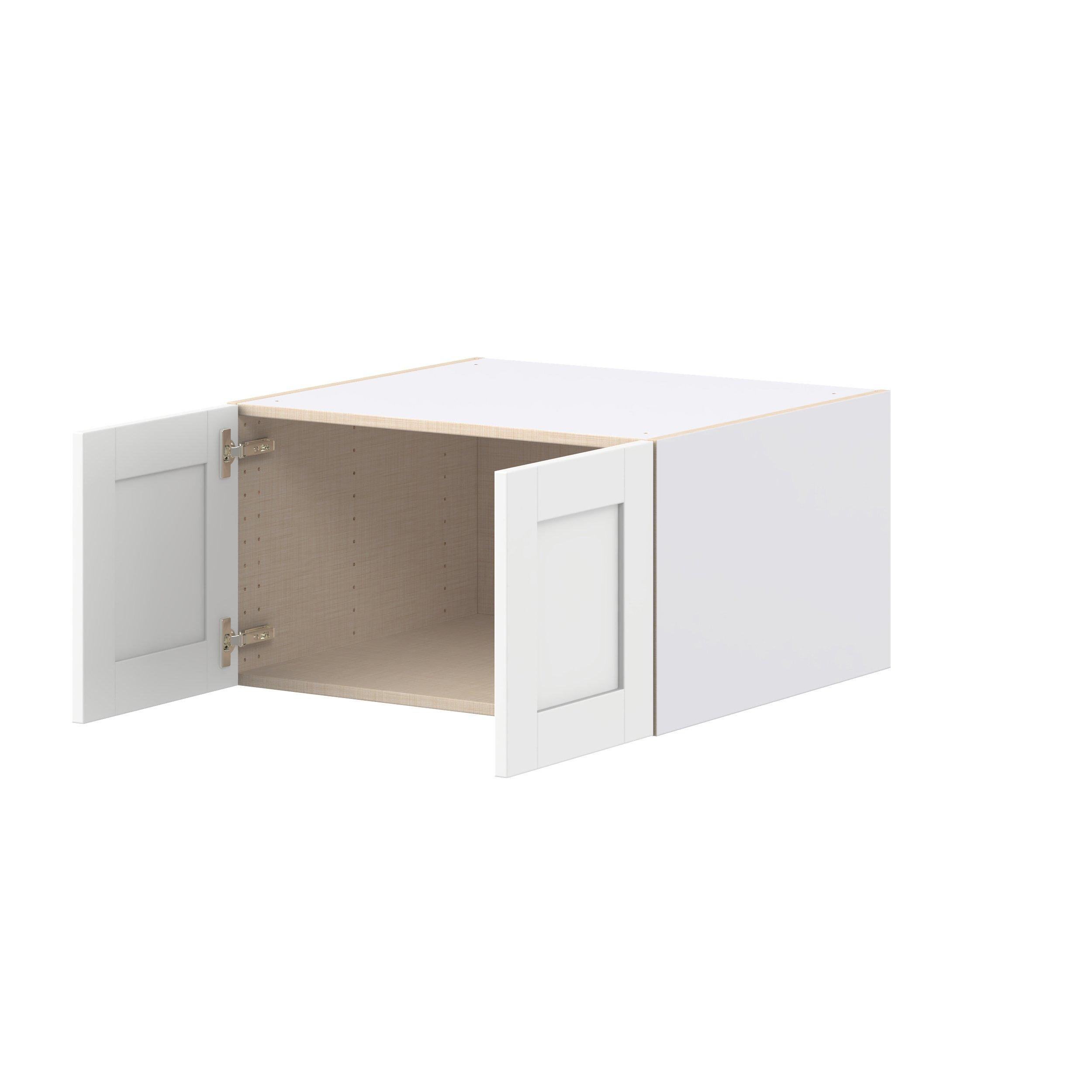 Summerhill 27 in. Bright White Bridge Wall Cabinet