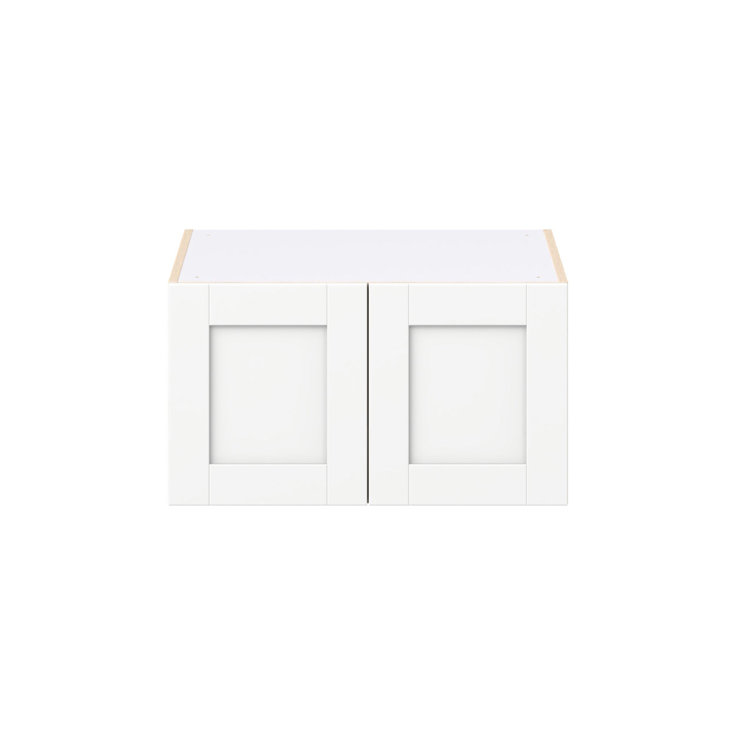Summerhill 27 in. Bright White Bridge Wall Cabinet