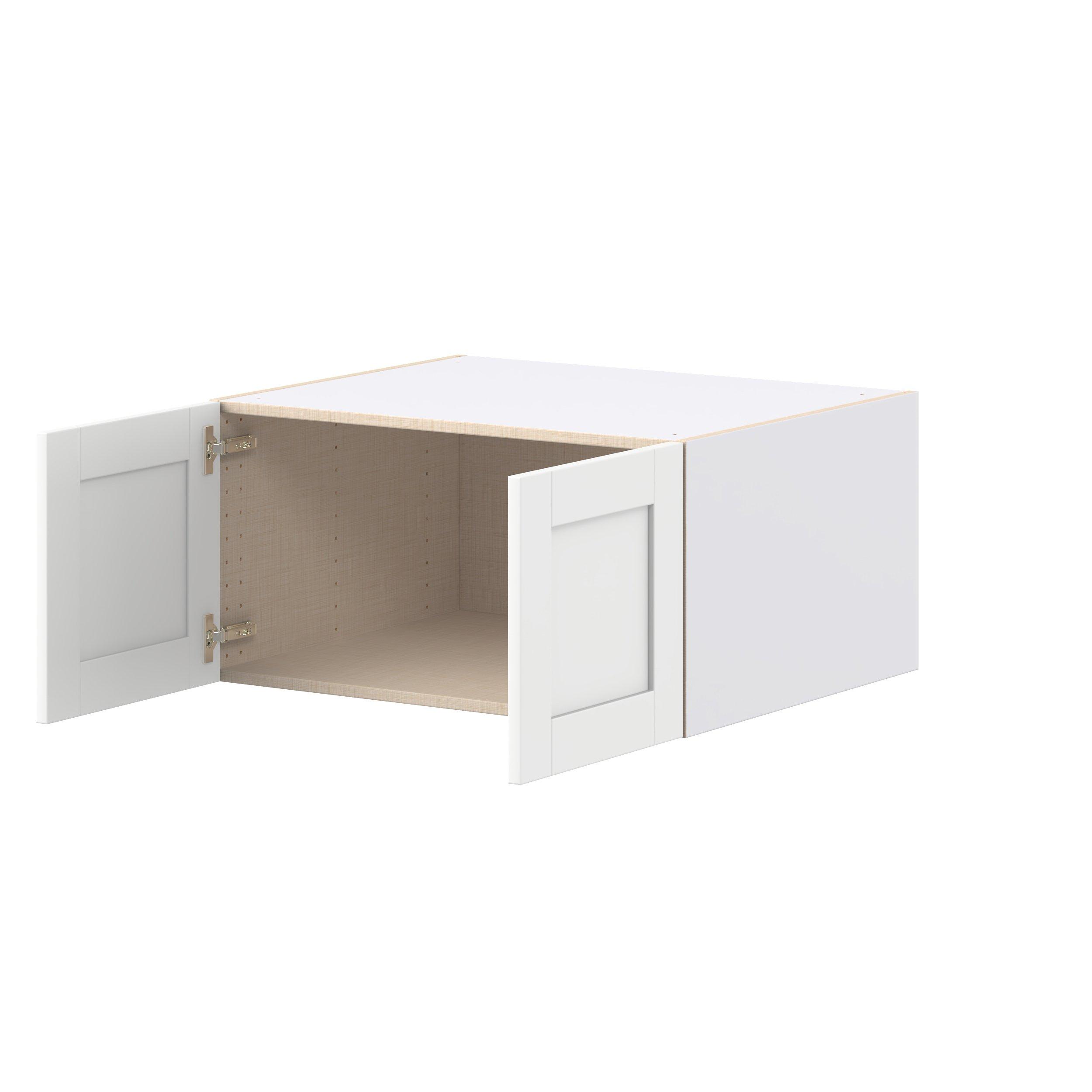 Summerhill 30 in. Bright White Bridge Wall Cabinet