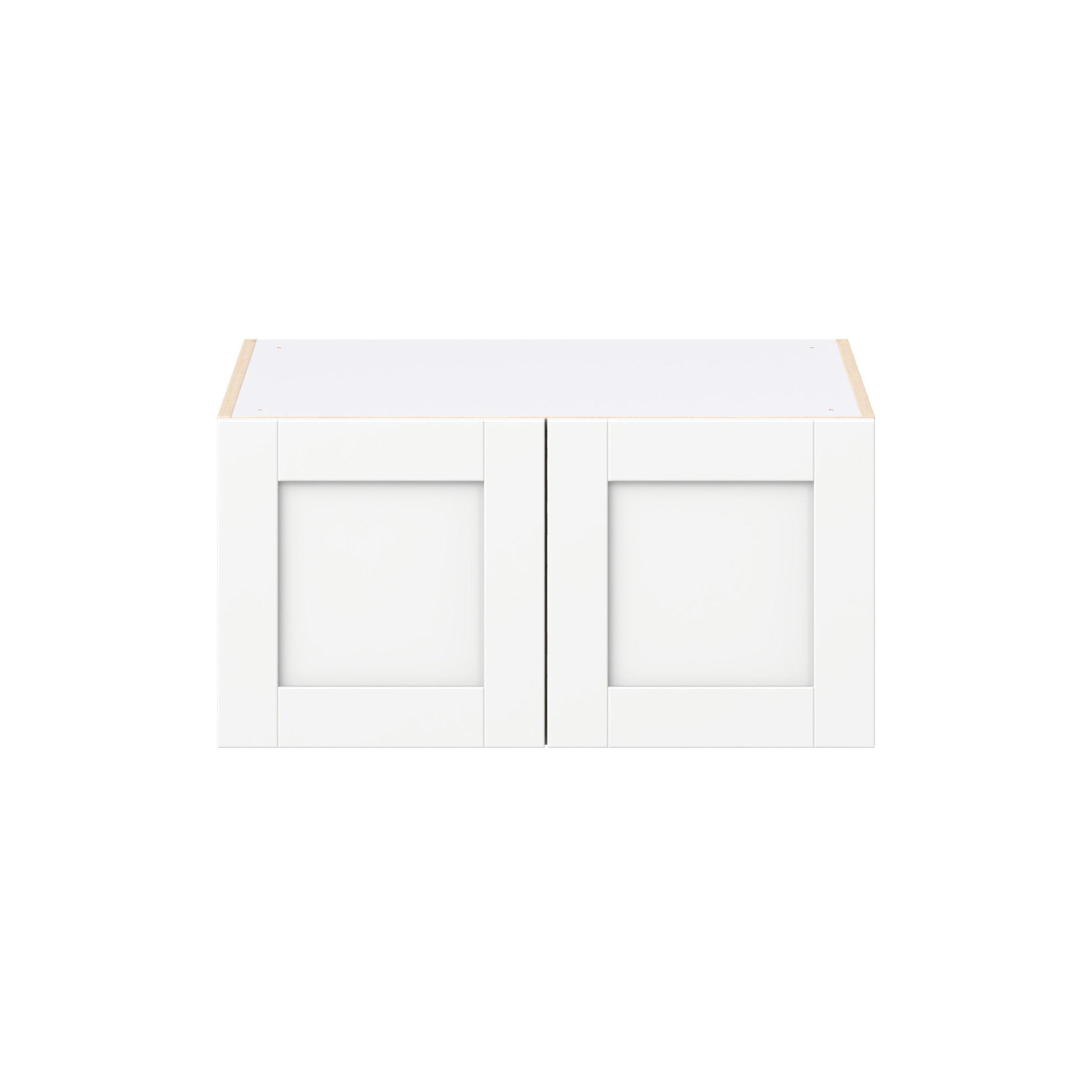 Summerhill 30 in. Bright White Bridge Wall Cabinet