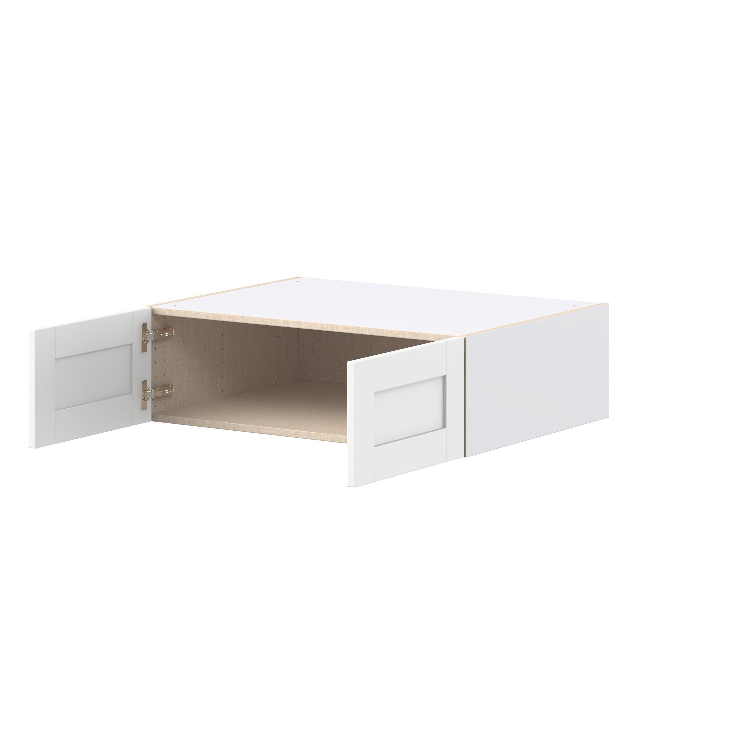 Summerhill 33 in. Bright White Bridge Wall Cabinet