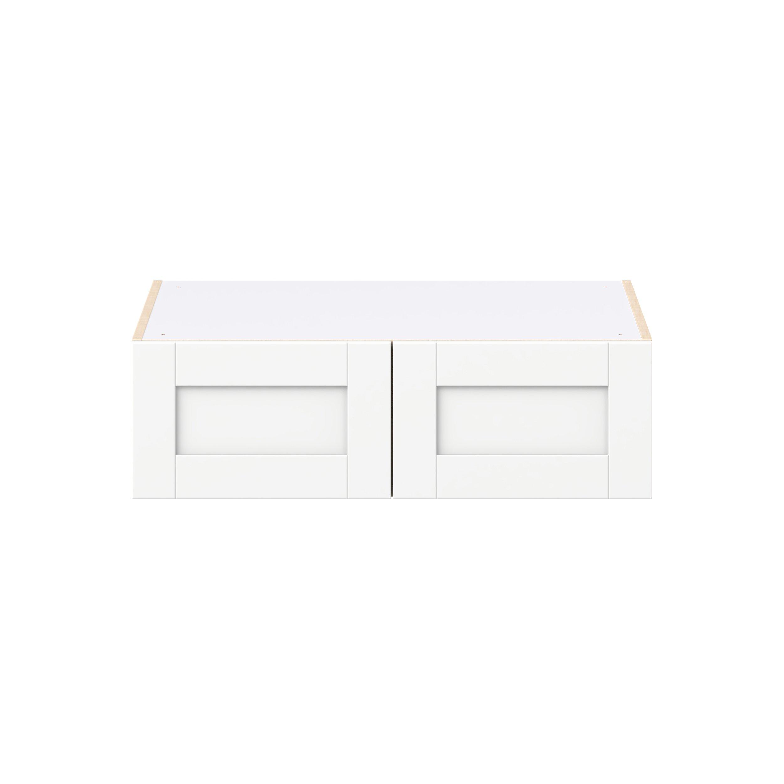 Summerhill 33 in. Bright White Bridge Wall Cabinet
