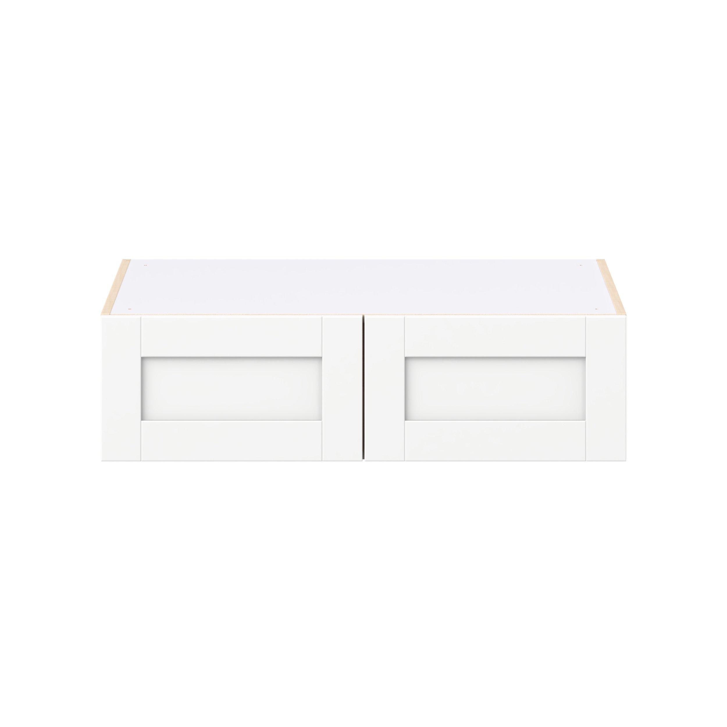 Summerhill 36 in. Bright White Bridge Wall Cabinet
