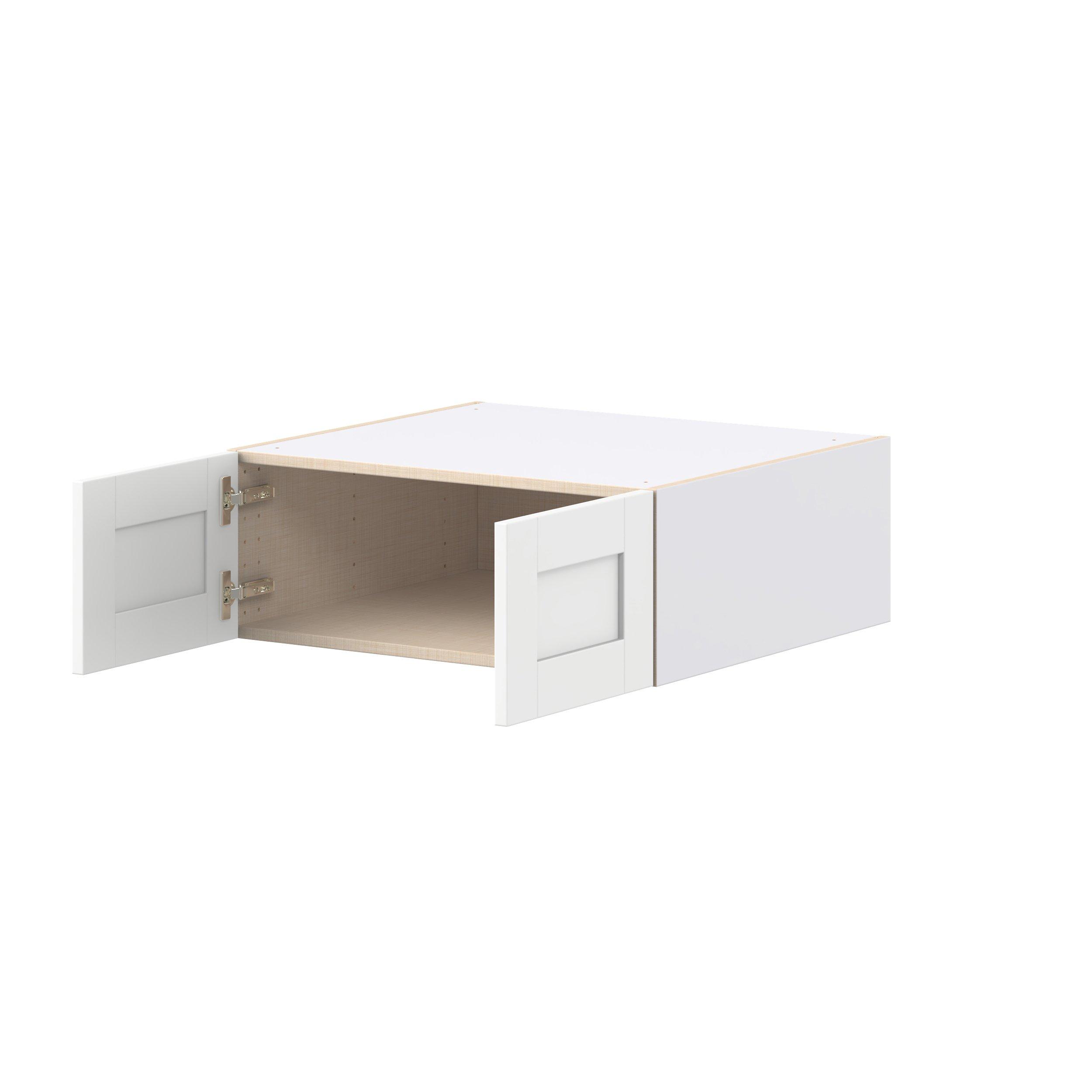 Summerhill 27 in. Bright White Bridge Wall Cabinet