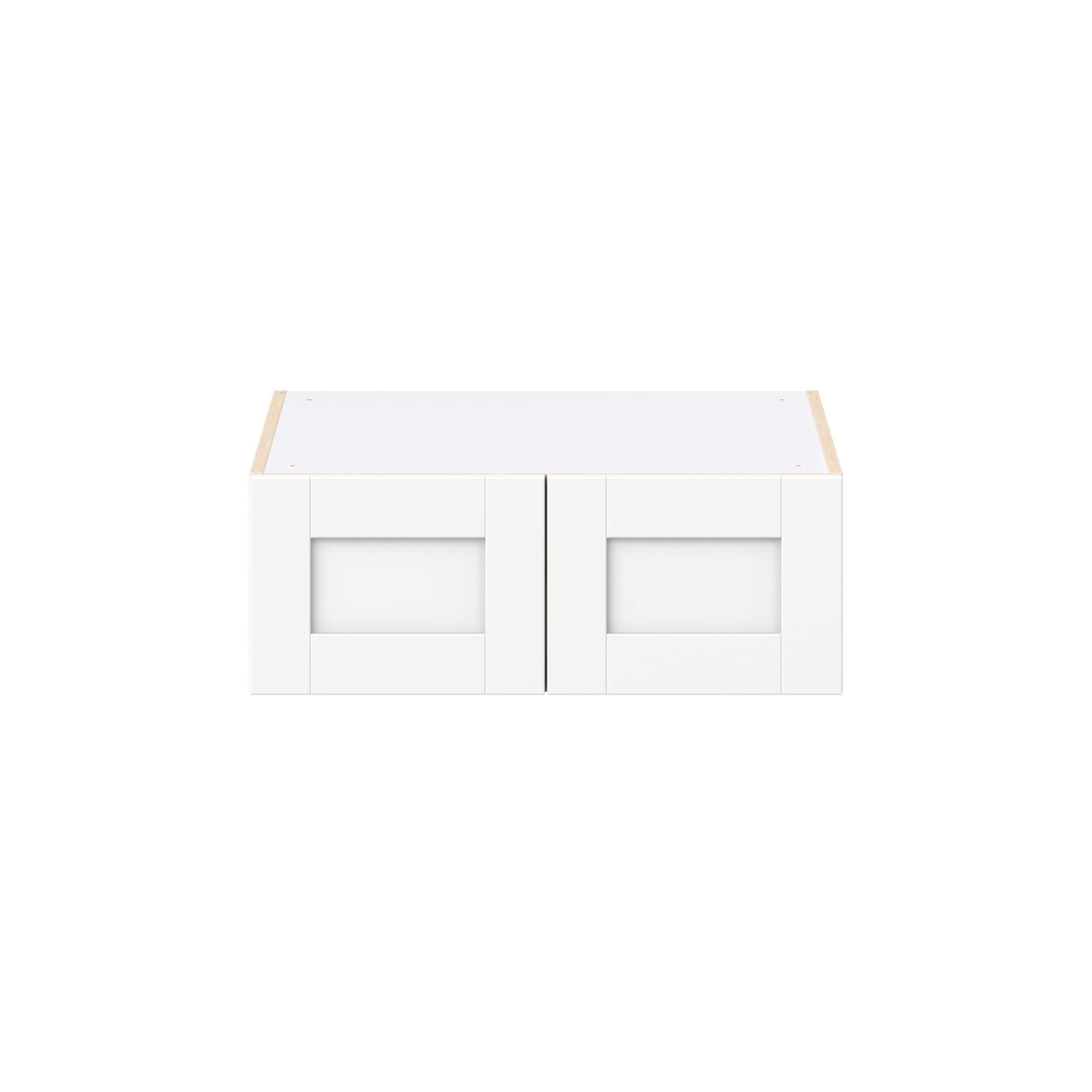 Summerhill 27 in. Bright White Bridge Wall Cabinet