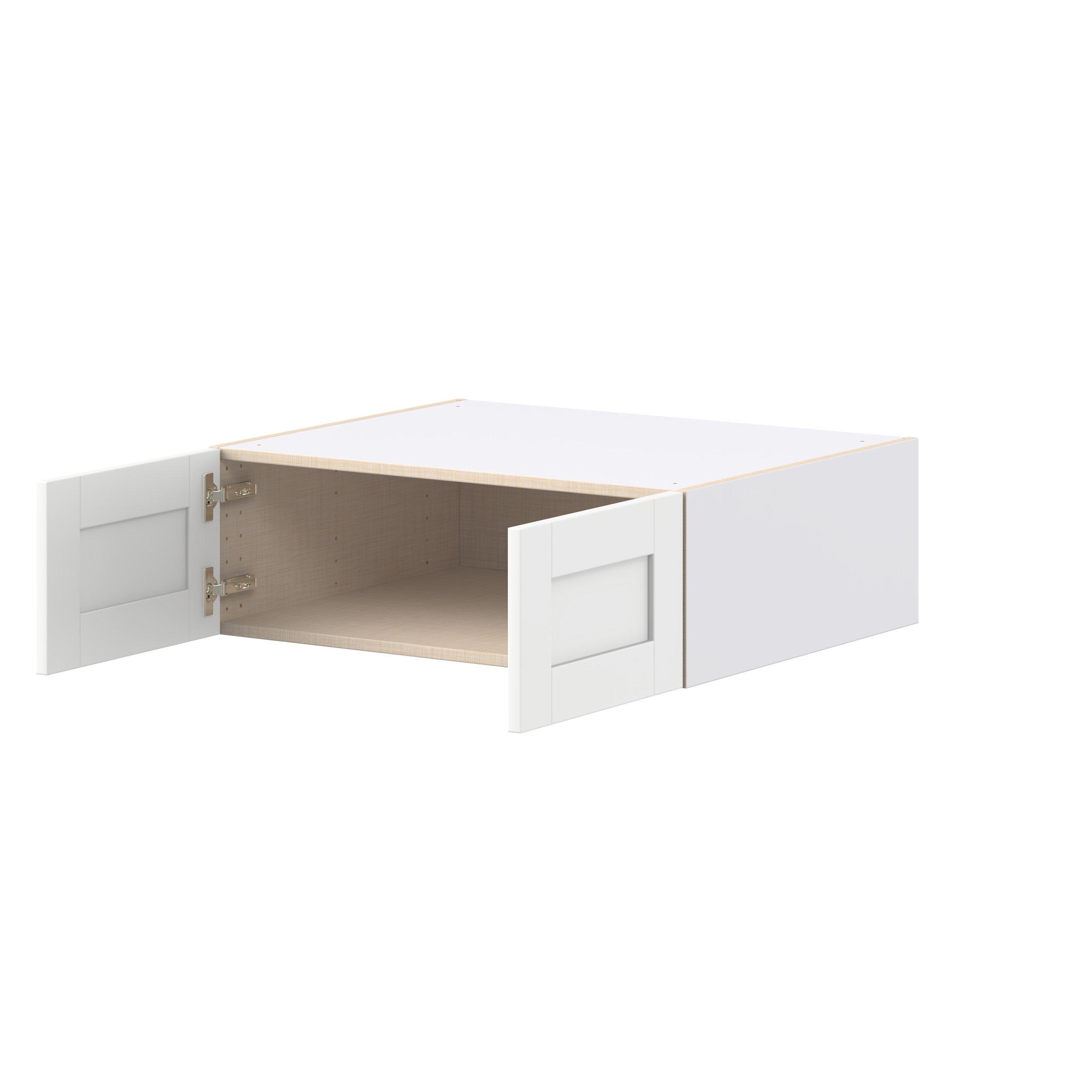 Summerhill 30 in. Bright White Bridge Wall Cabinet