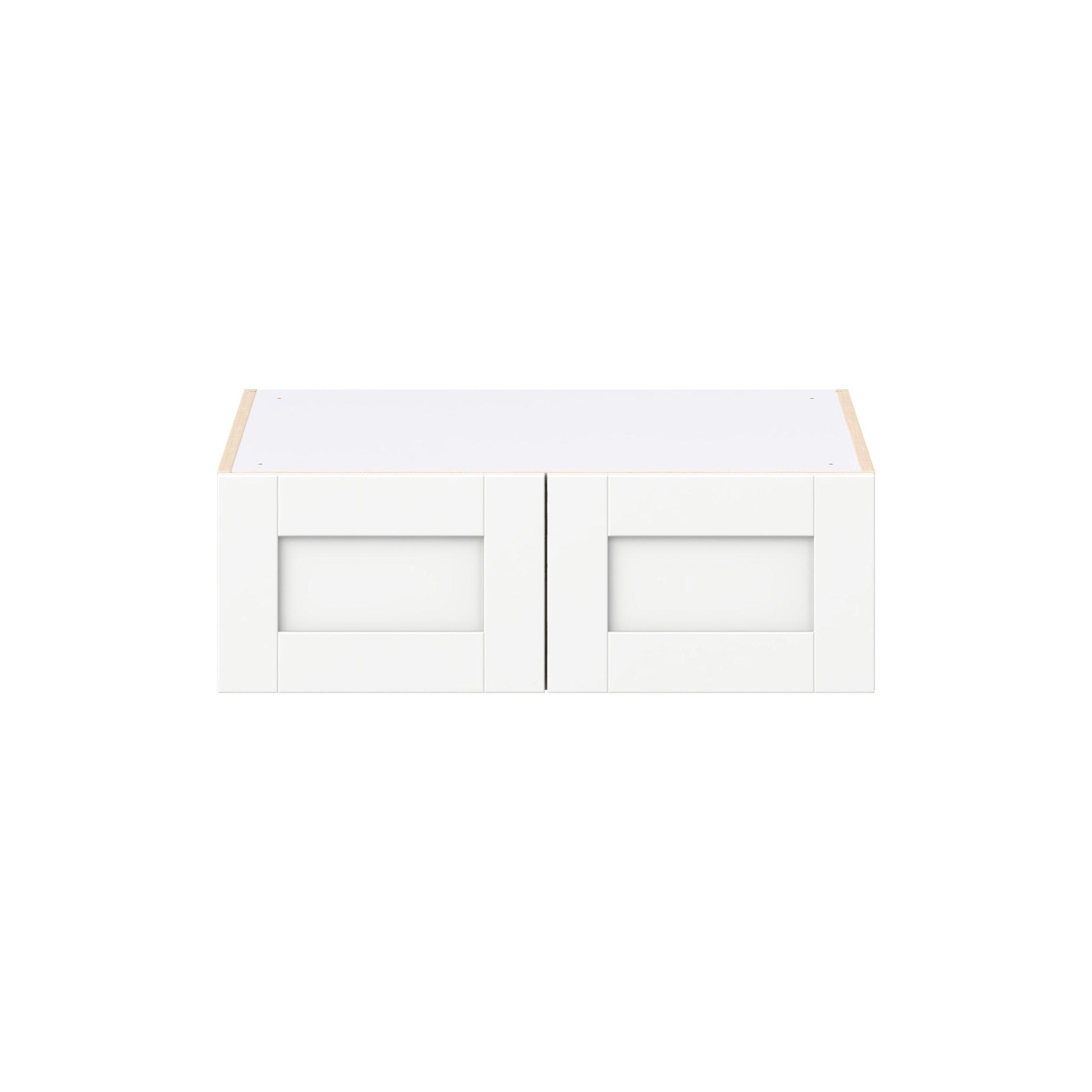 Summerhill 30 in. Bright White Bridge Wall Cabinet