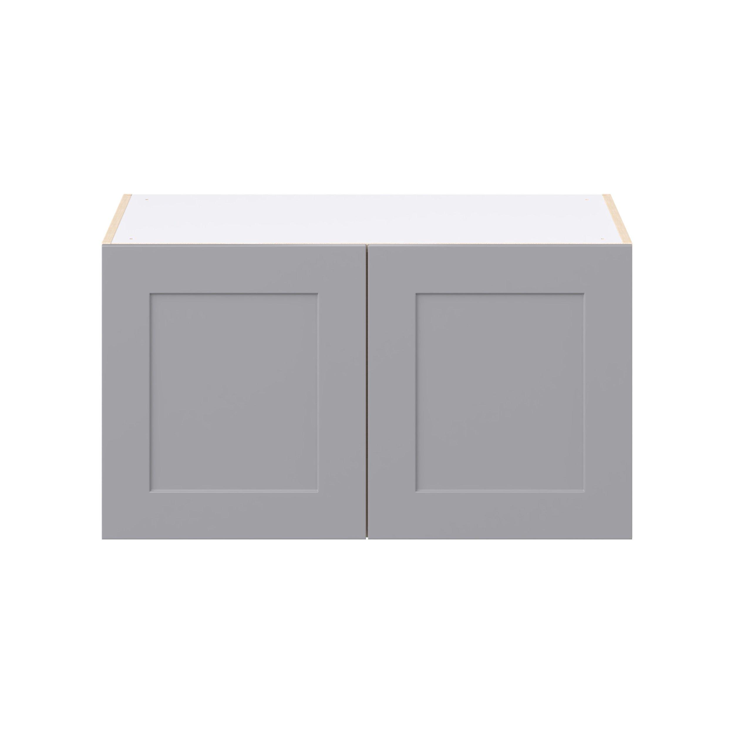 Candler 36 in. Painted Slate Gray Bridge Wall Cabinet