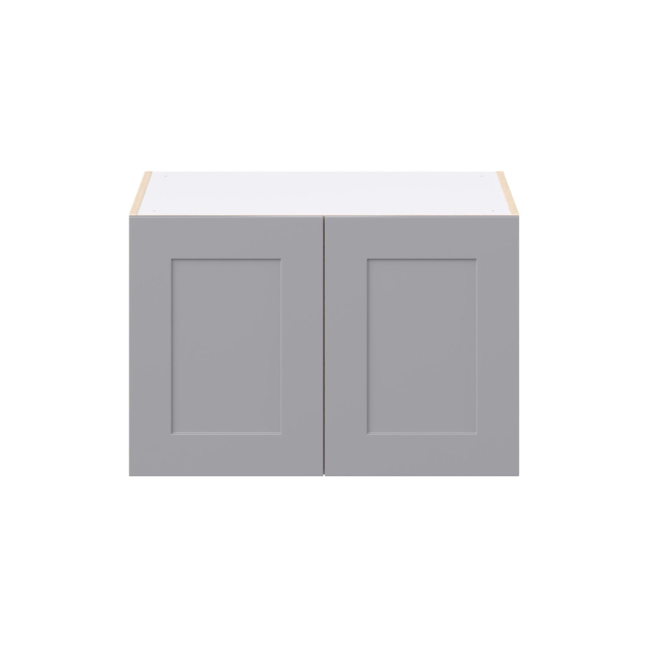 Candler 30 in. Painted Slate Gray Bridge Wall Cabinet