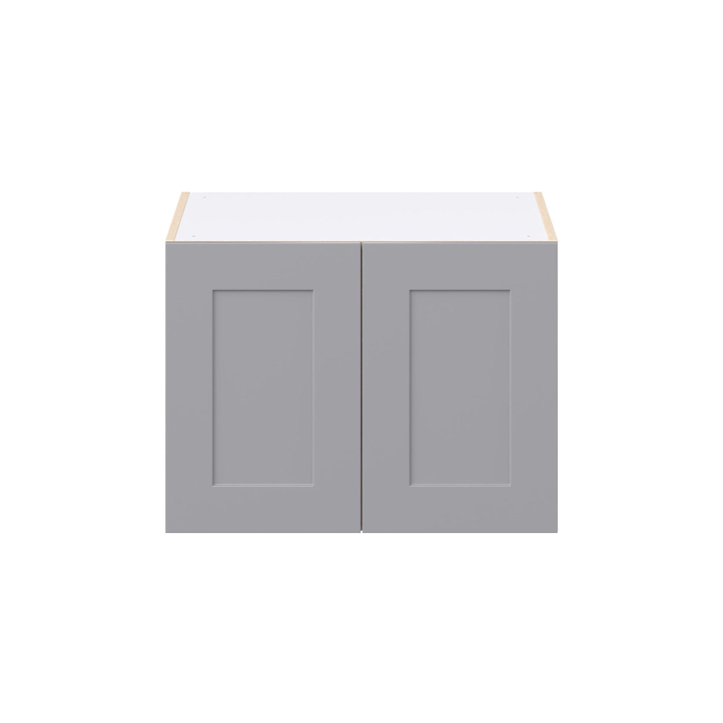 Candler 27 in. Painted Slate Gray Bridge Wall Cabinet